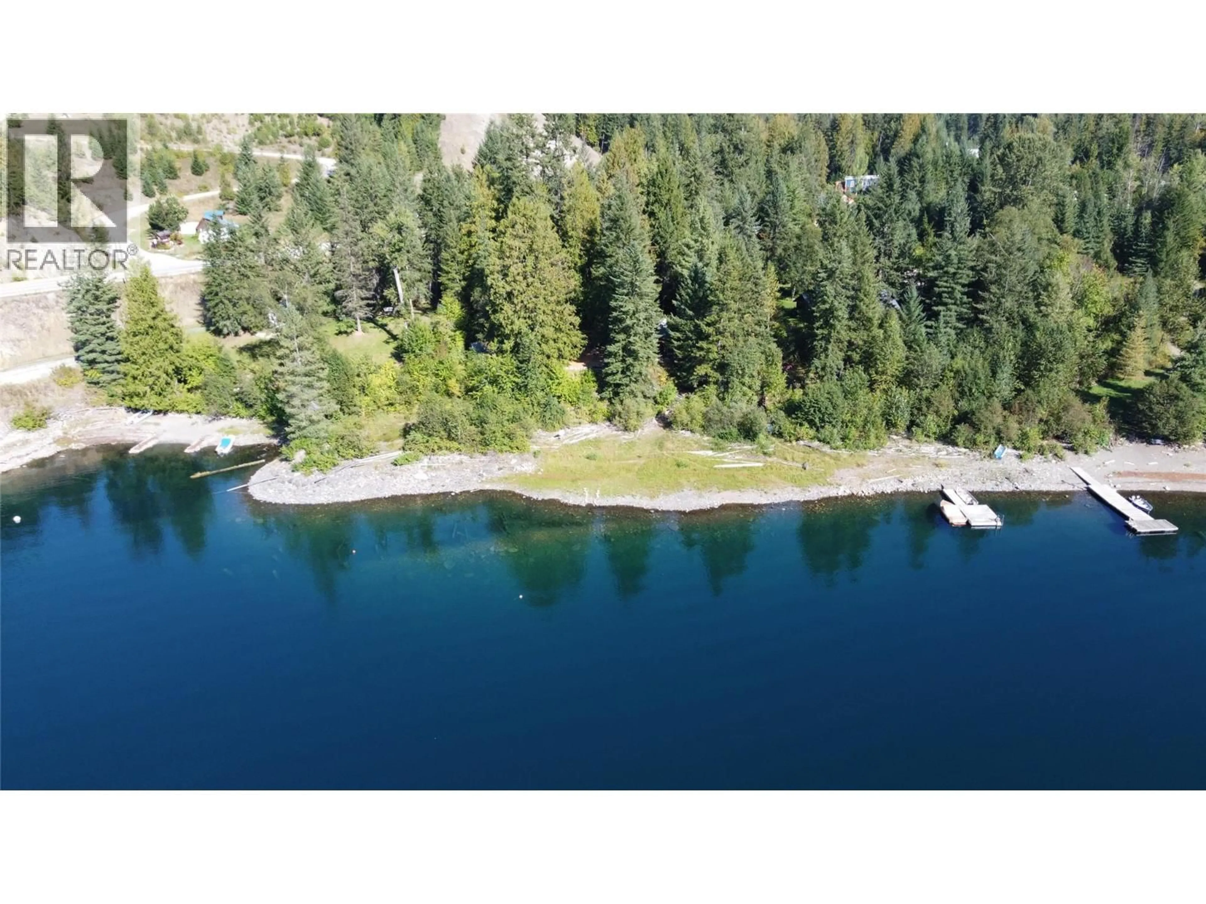 A pic from outside/outdoor area/front of a property/back of a property/a pic from drone, water/lake/river/ocean view for 523 ROSEBERY LOOP ROAD, Rosebery British Columbia V0G1S1