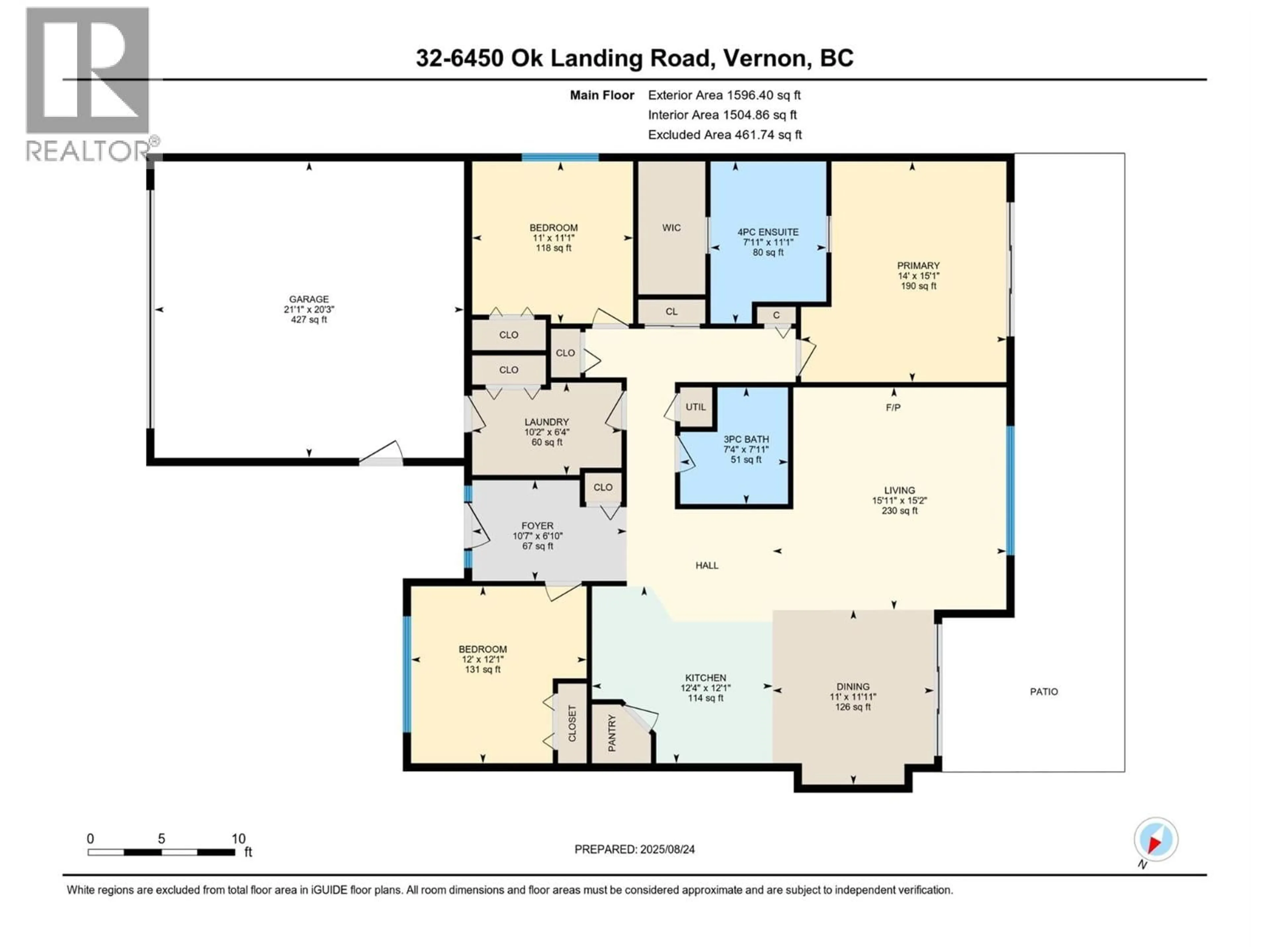 Floor plan for 32 - 6450 OKANAGAN LANDING ROAD, Vernon British Columbia V1H2H5