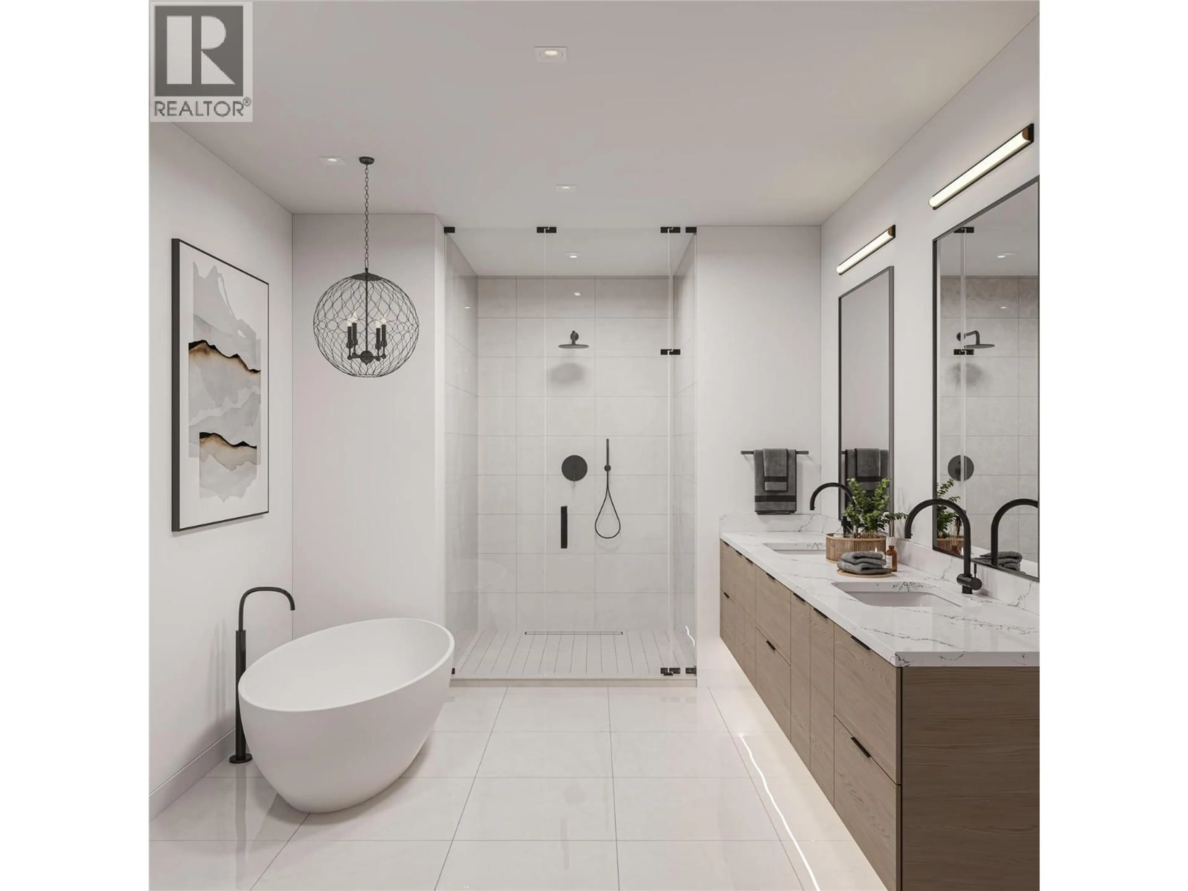 Contemporary bathroom, ceramic/tile floor for 4 - 970 LAWSON AVENUE, Kelowna British Columbia V1Y6T1