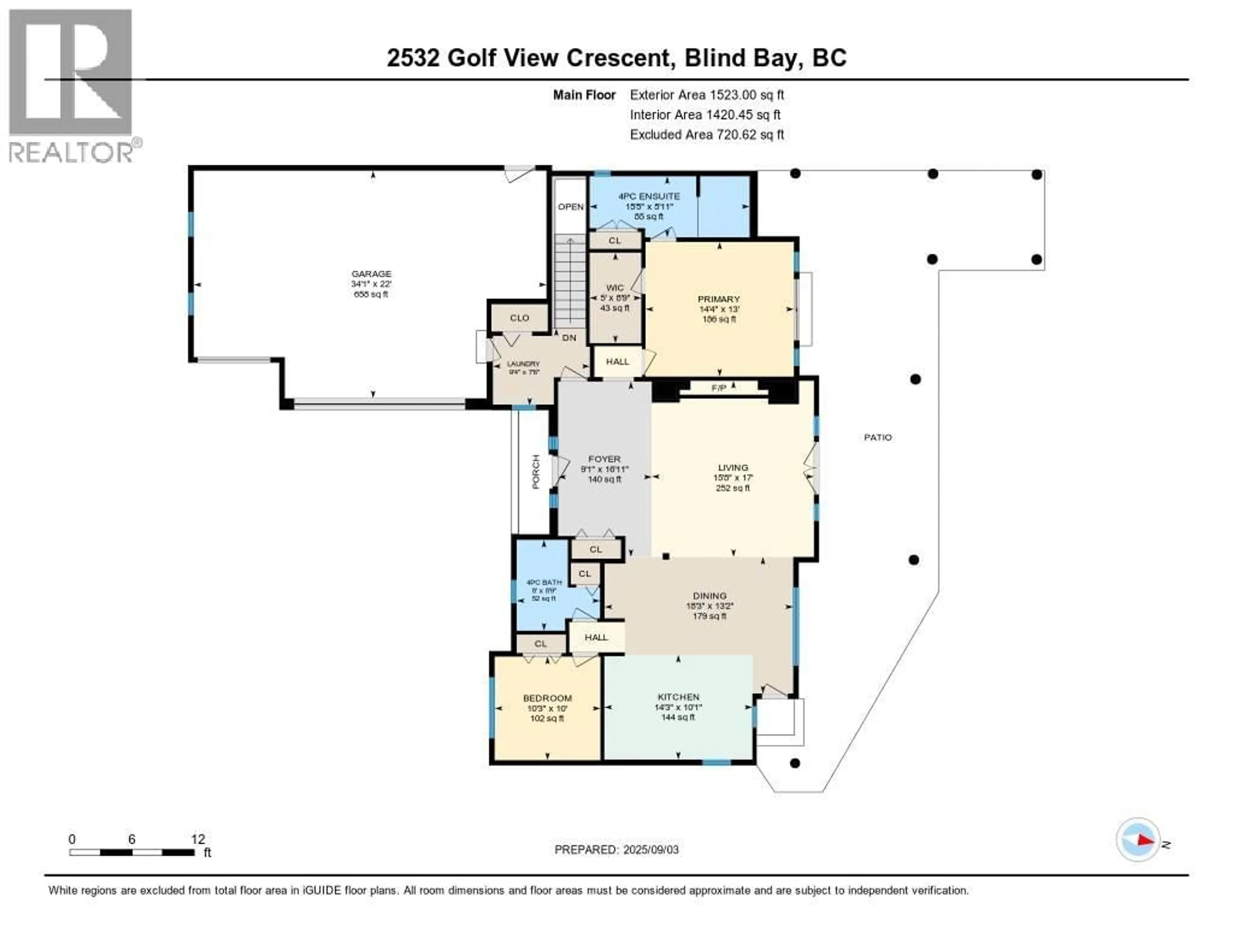 Floor plan for 2532 GOLF VIEW CRESCENT, Blind Bay British Columbia V0E1H2