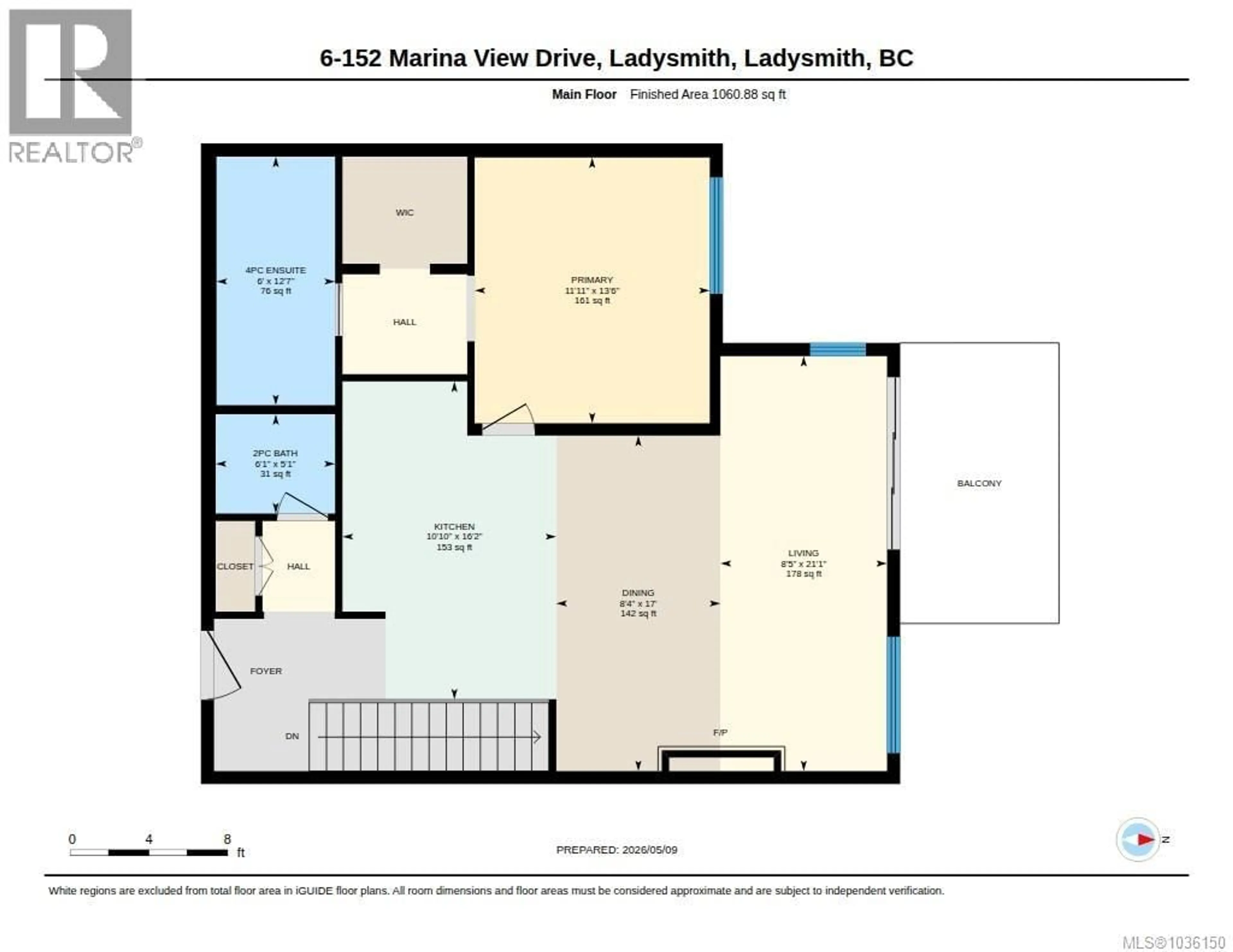 Floor plan for 6 - 152 MARINA VIEW DRIVE, Ladysmith British Columbia V9G1K4