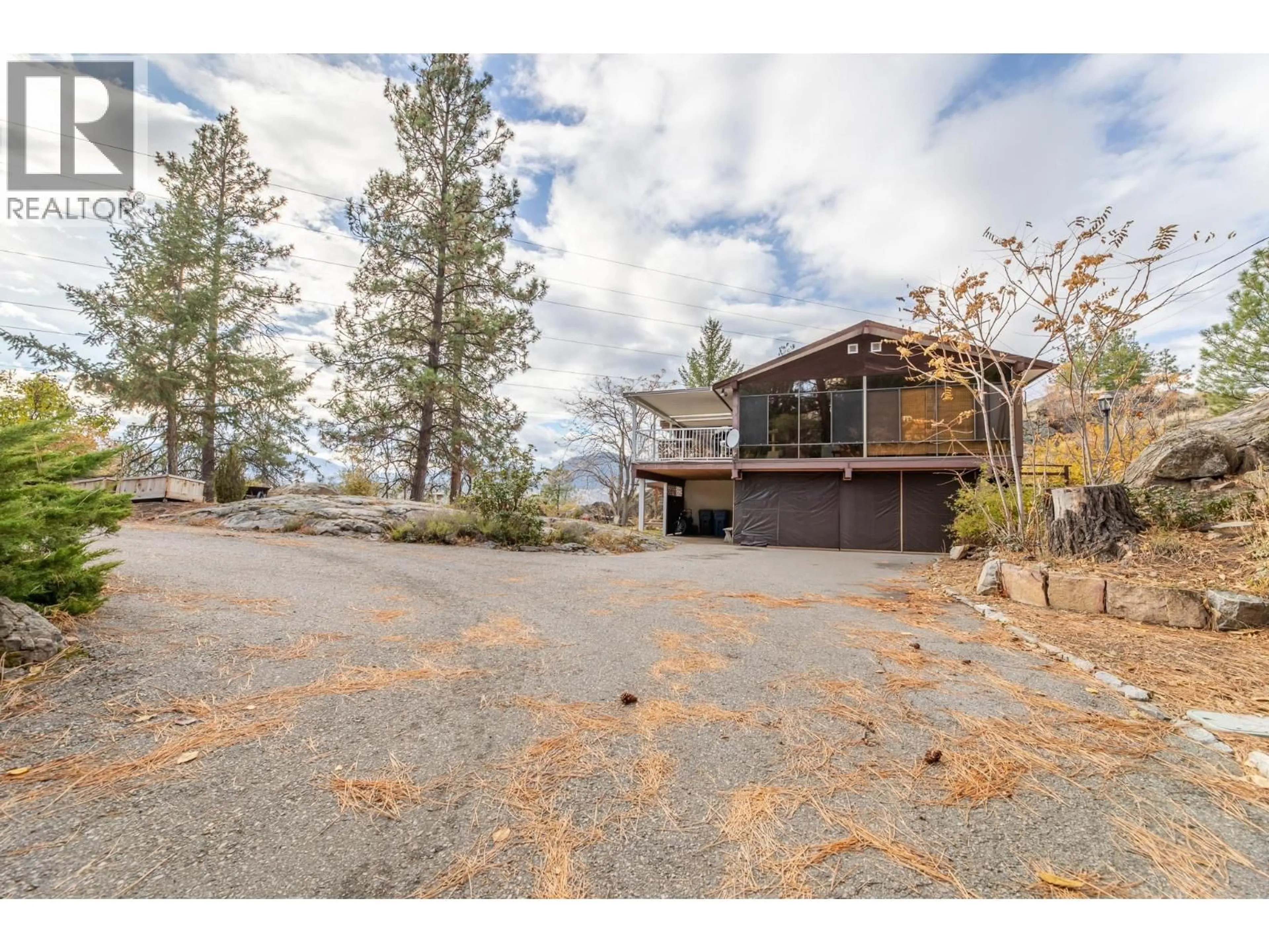 A pic from outside/outdoor area/front of a property/back of a property/a pic from drone, mountain view for 223 SUNNYBROOK DRIVE, Okanagan Falls British Columbia V0H1R3