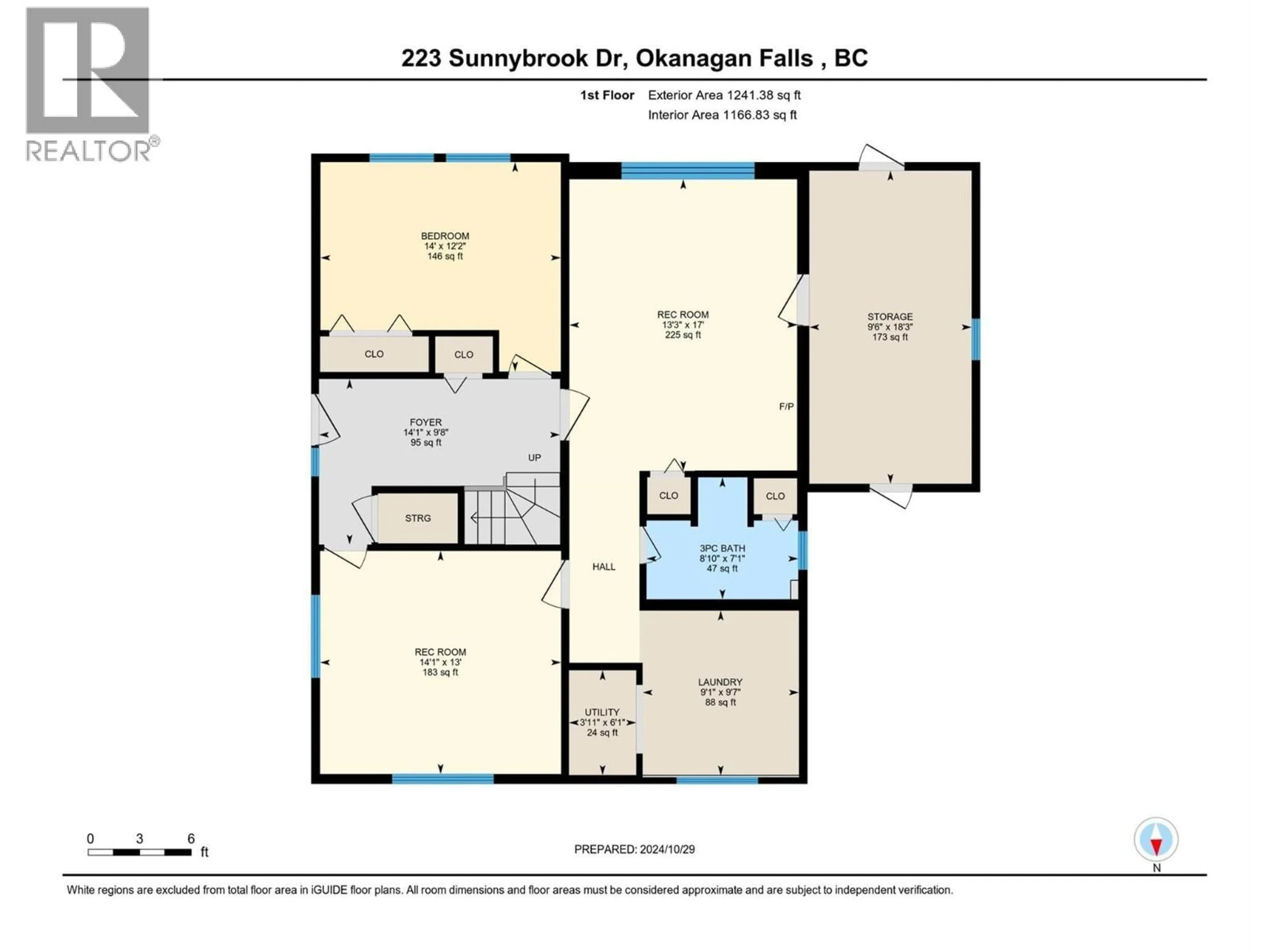 Floor plan for 223 SUNNYBROOK DRIVE, Okanagan Falls British Columbia V0H1R3