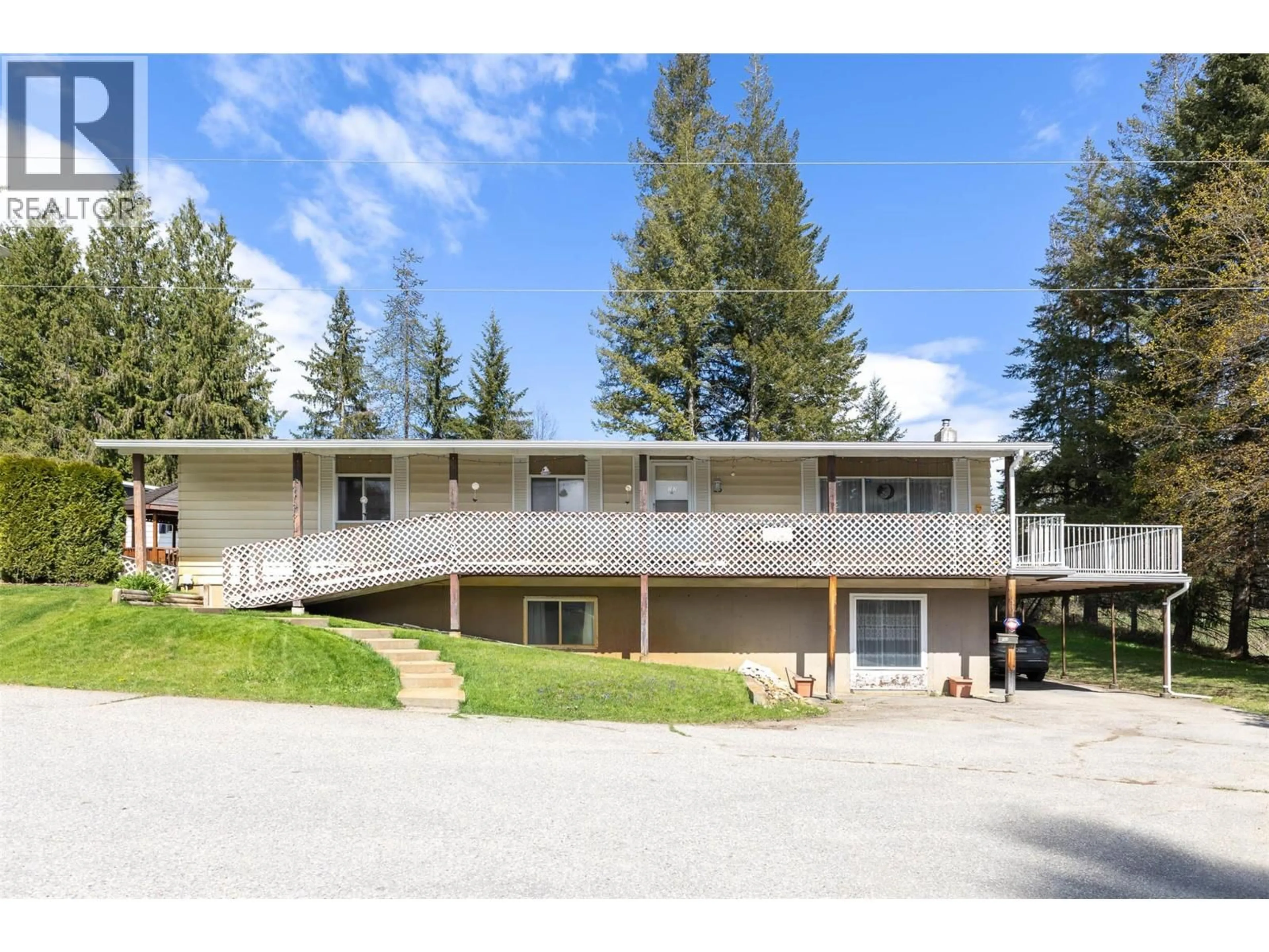 A pic from outside/outdoor area/front of a property/back of a property/a pic from drone, mountain view for 167 - 2500 97B HIGHWAY SOUTHEAST, Salmon Arm British Columbia V1E1C3