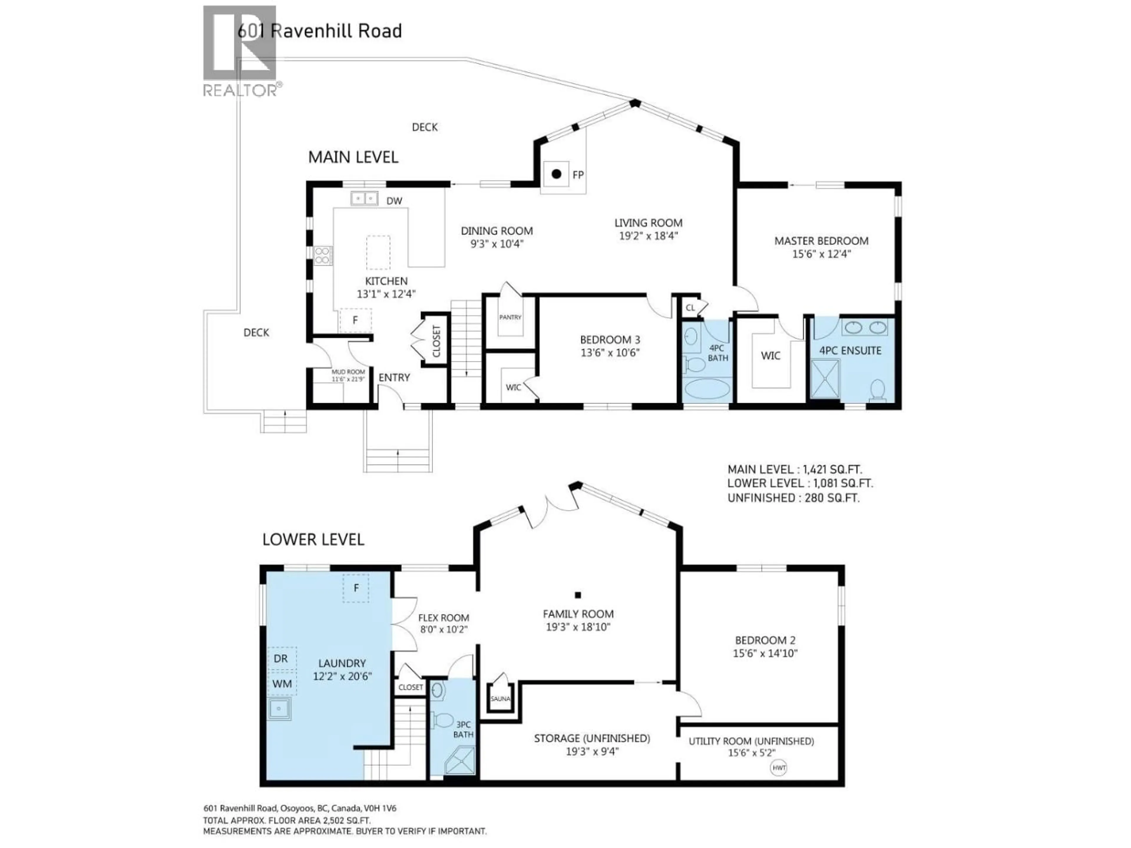 Floor plan for 601 RAVEN HILL ROAD, Osoyoos British Columbia V0H1V6