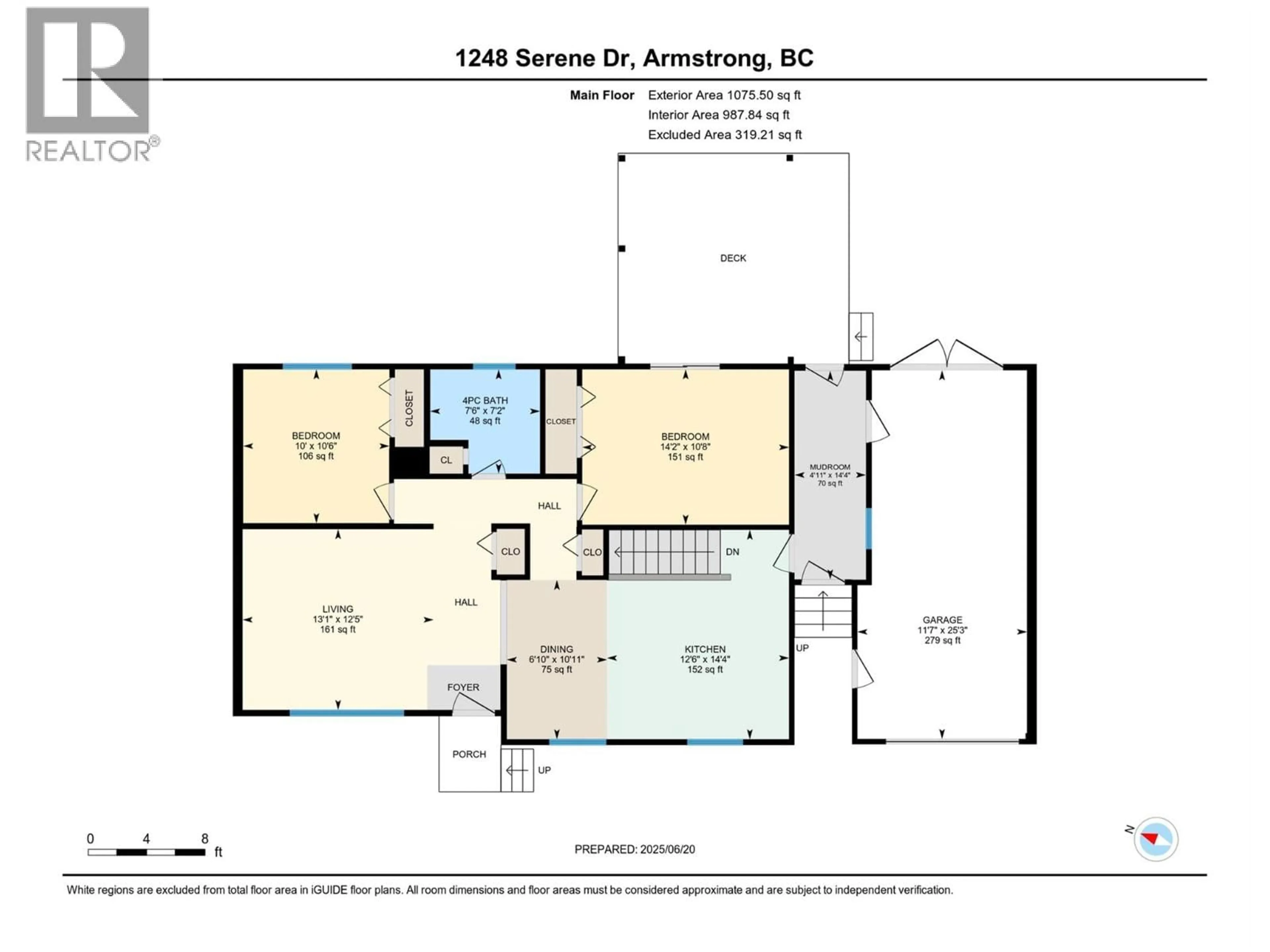 Floor plan for 1248 SERENE DRIVE, Spallumcheen British Columbia V4Y0N9