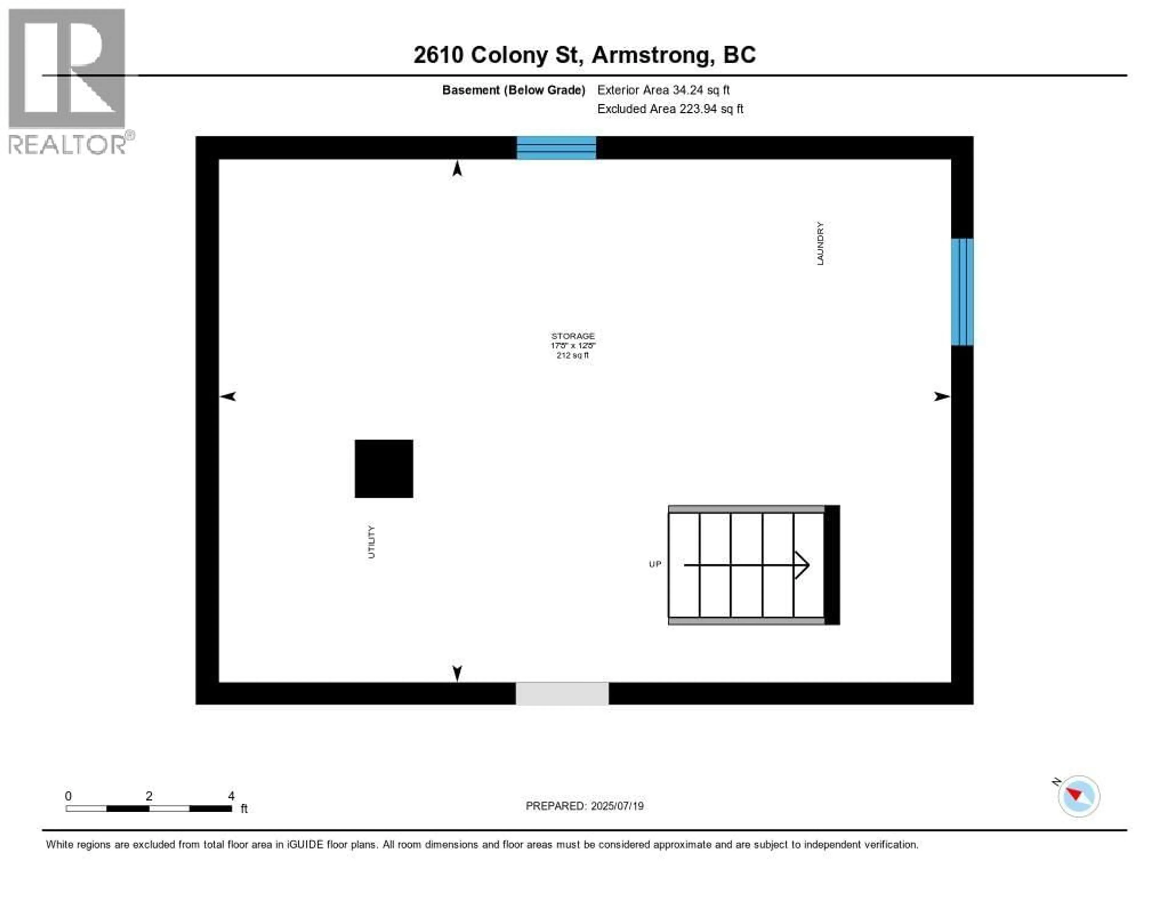 Floor plan for 2610 COLONY STREET, Armstrong British Columbia V0E1B2