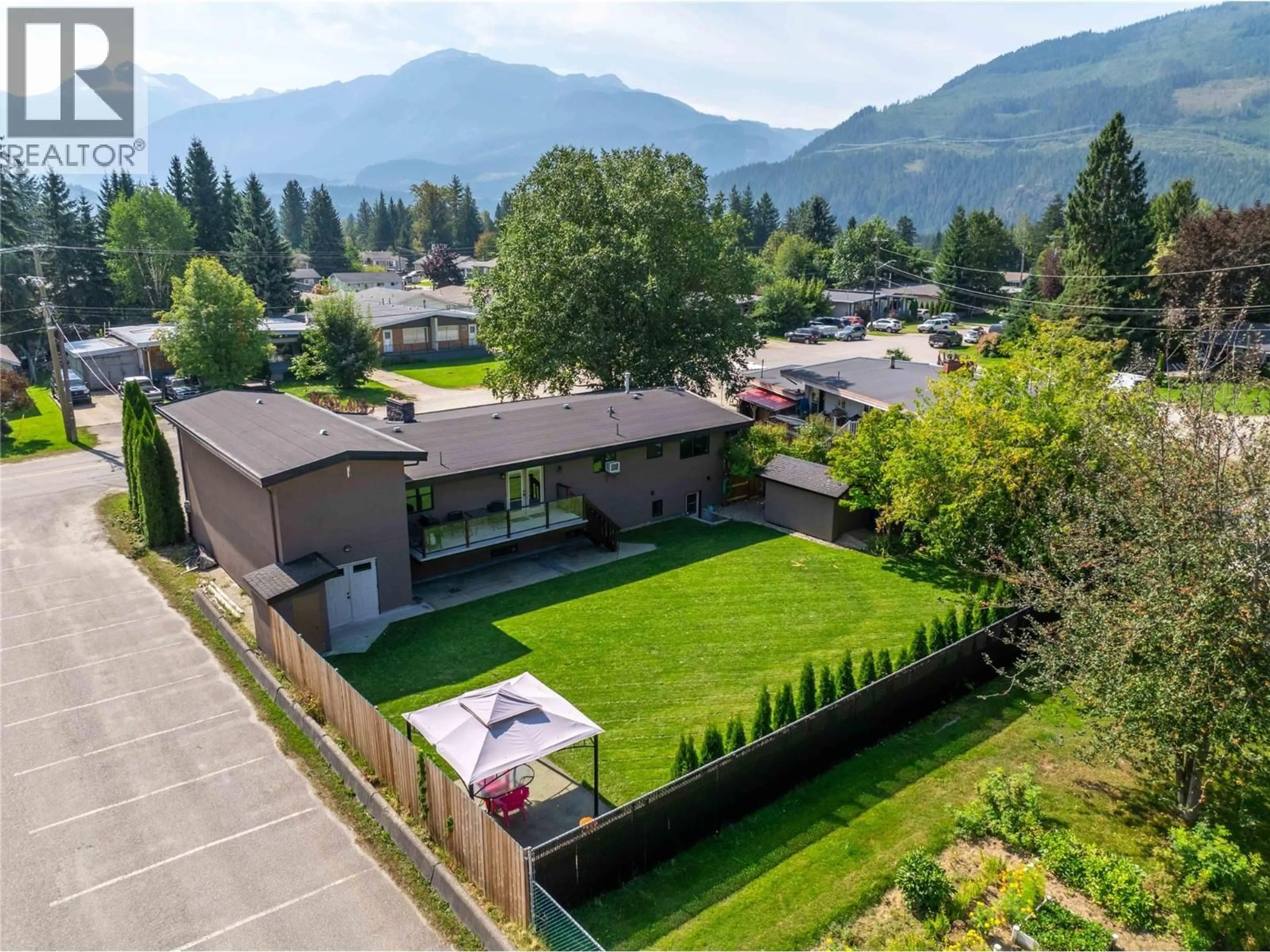 A pic from outside/outdoor area/front of a property/back of a property/a pic from drone, mountain view for 1824 COLBECK ROAD, Revelstoke British Columbia V0E2S0