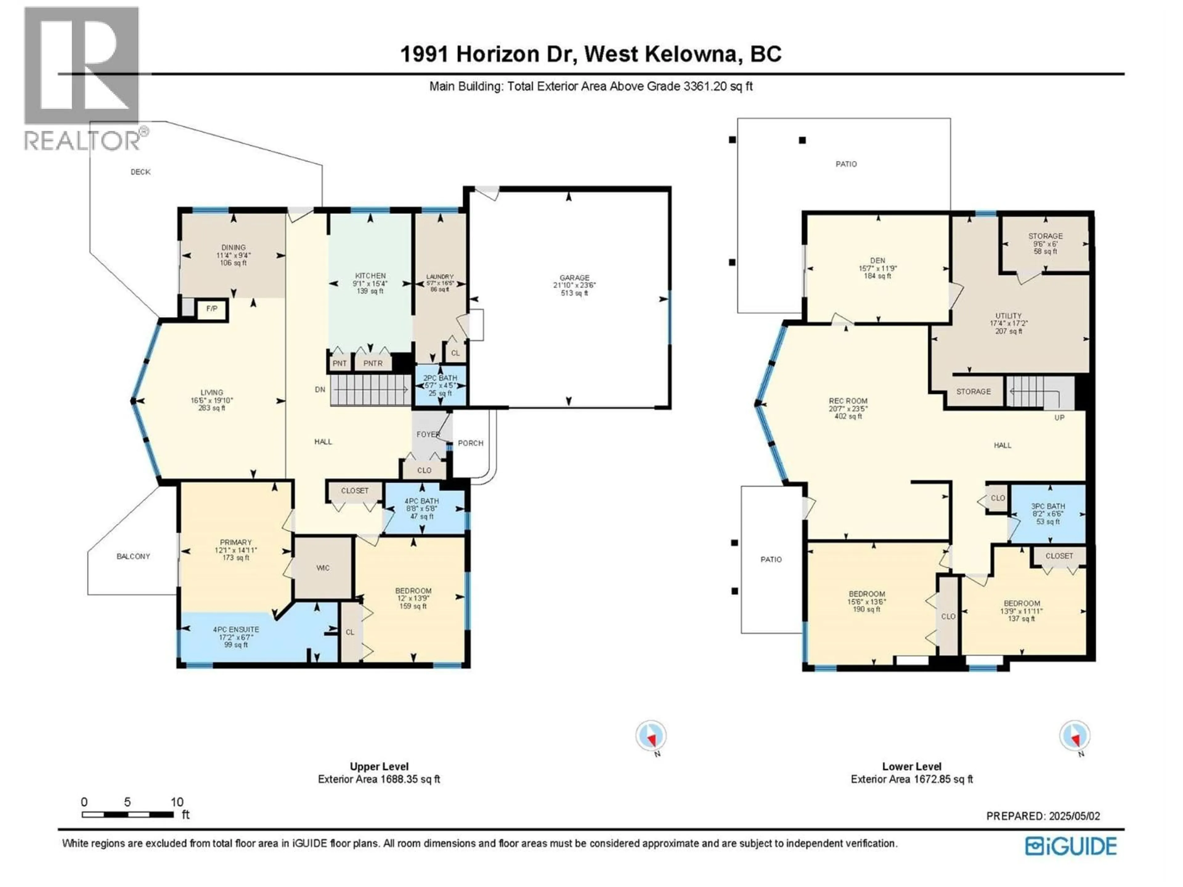 Floor plan for 1991 HORIZON DRIVE, West Kelowna British Columbia V1Z3L3