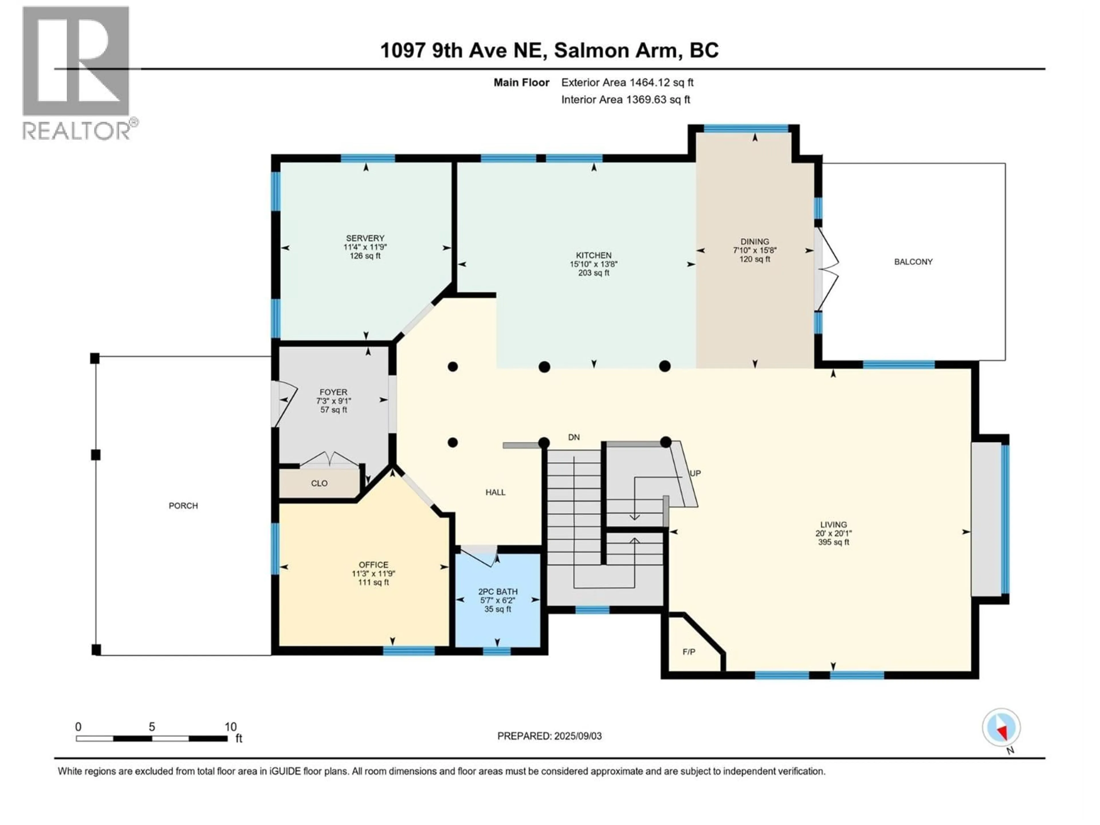Floor plan for 1097 9 AVENUE NORTHEAST, Salmon Arm British Columbia V1E4A8