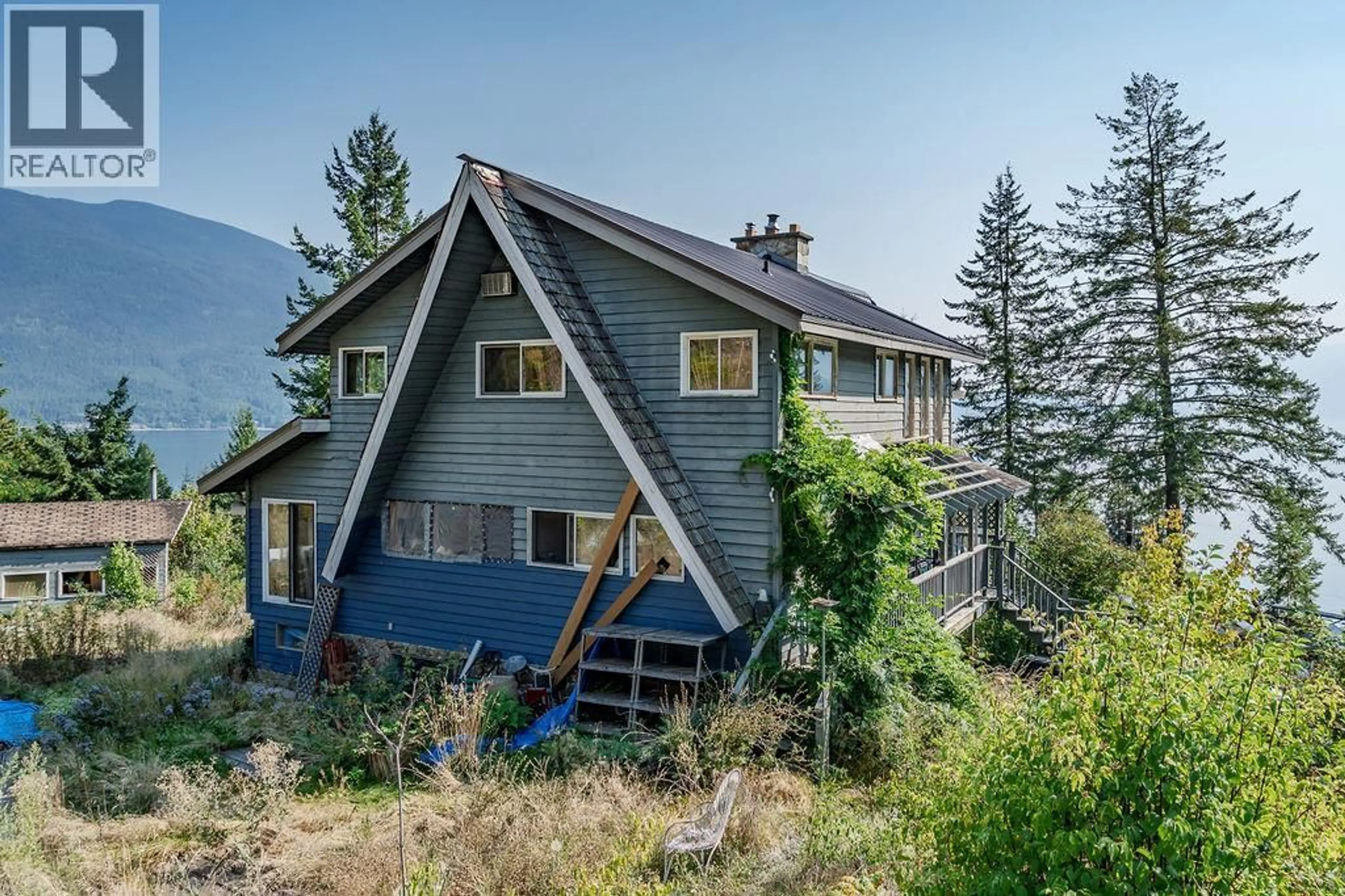 A pic from outside/outdoor area/front of a property/back of a property/a pic from drone, mountain view for 4259 WOODBURY VILLAGE ROAD, Ainsworth British Columbia V0G1M0