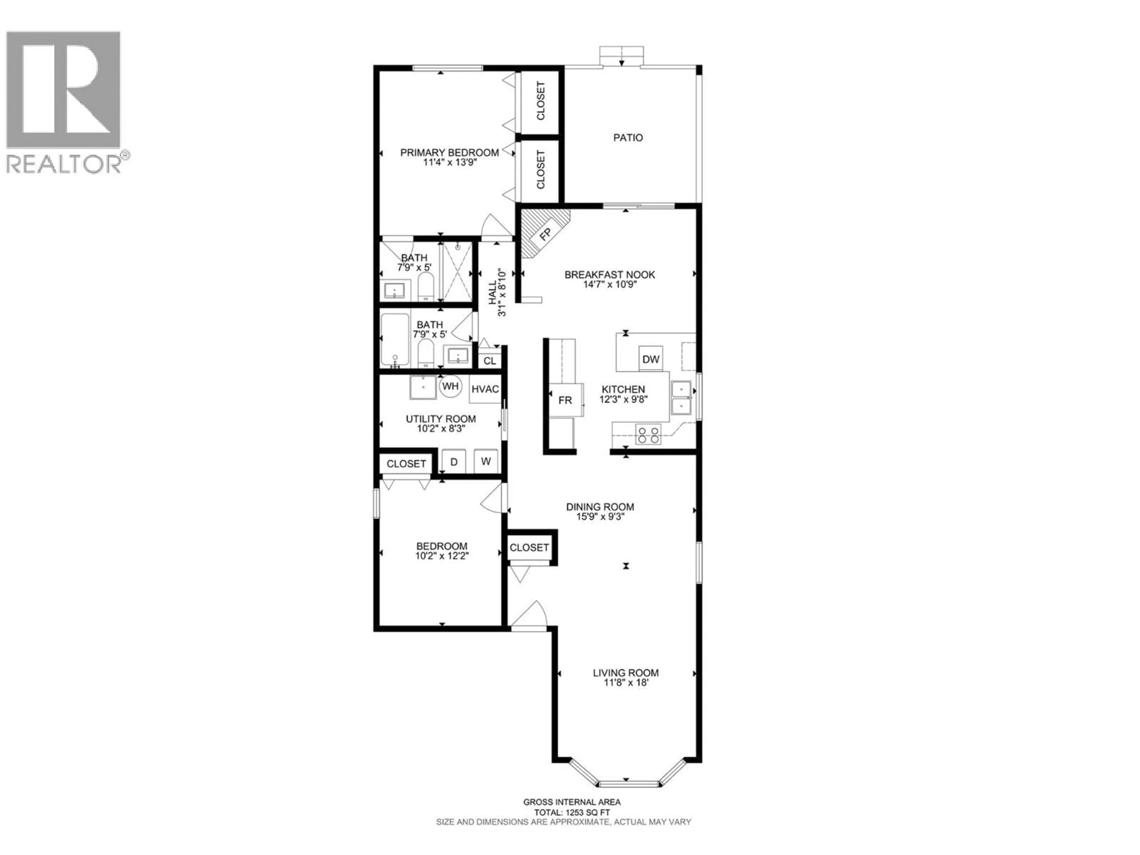 Floor plan for 454 - 1260 RAYMER AVENUE, Kelowna British Columbia V1W3S4