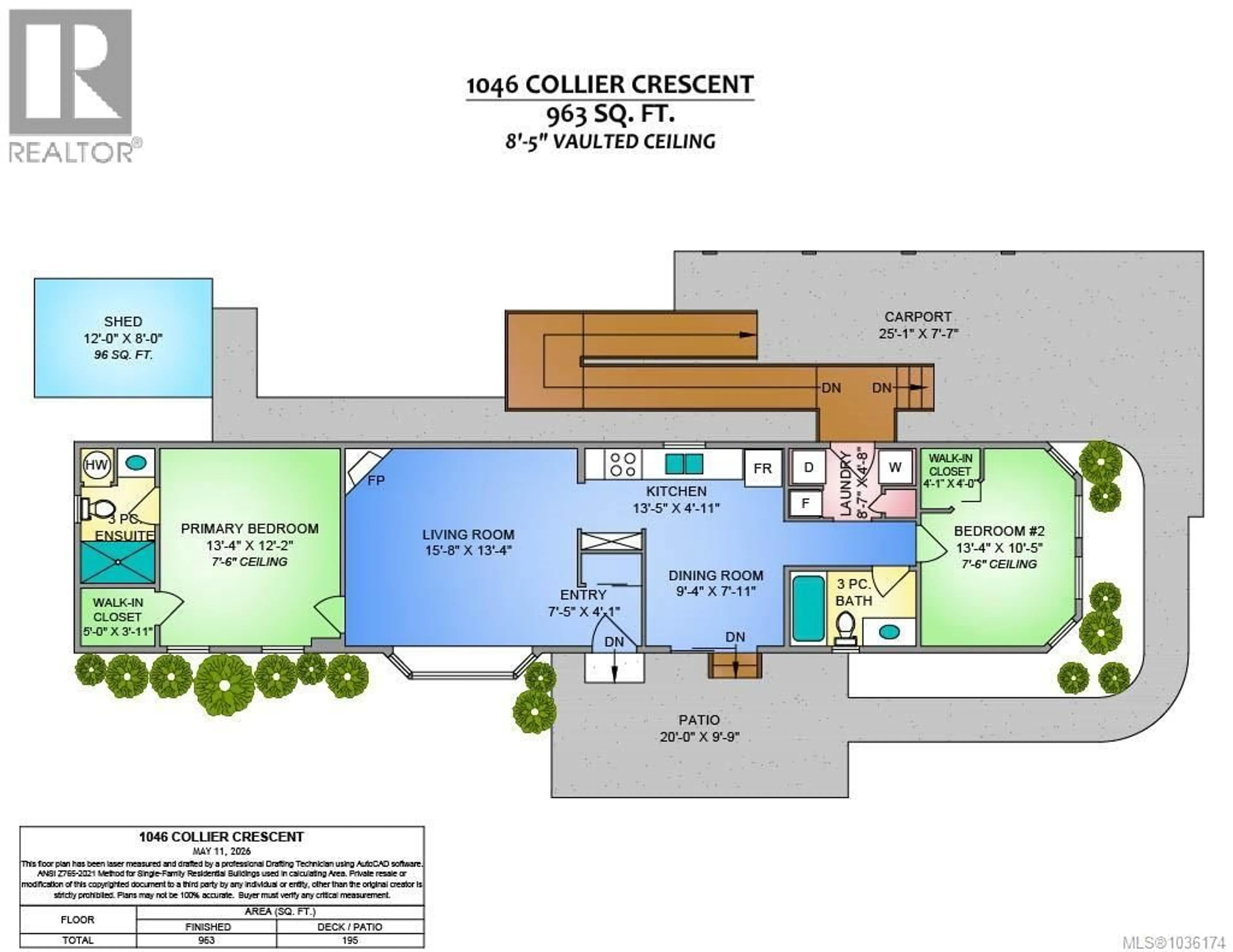 Floor plan for 1046 COLLIER CRESCENT, Nanaimo British Columbia V9R6K6