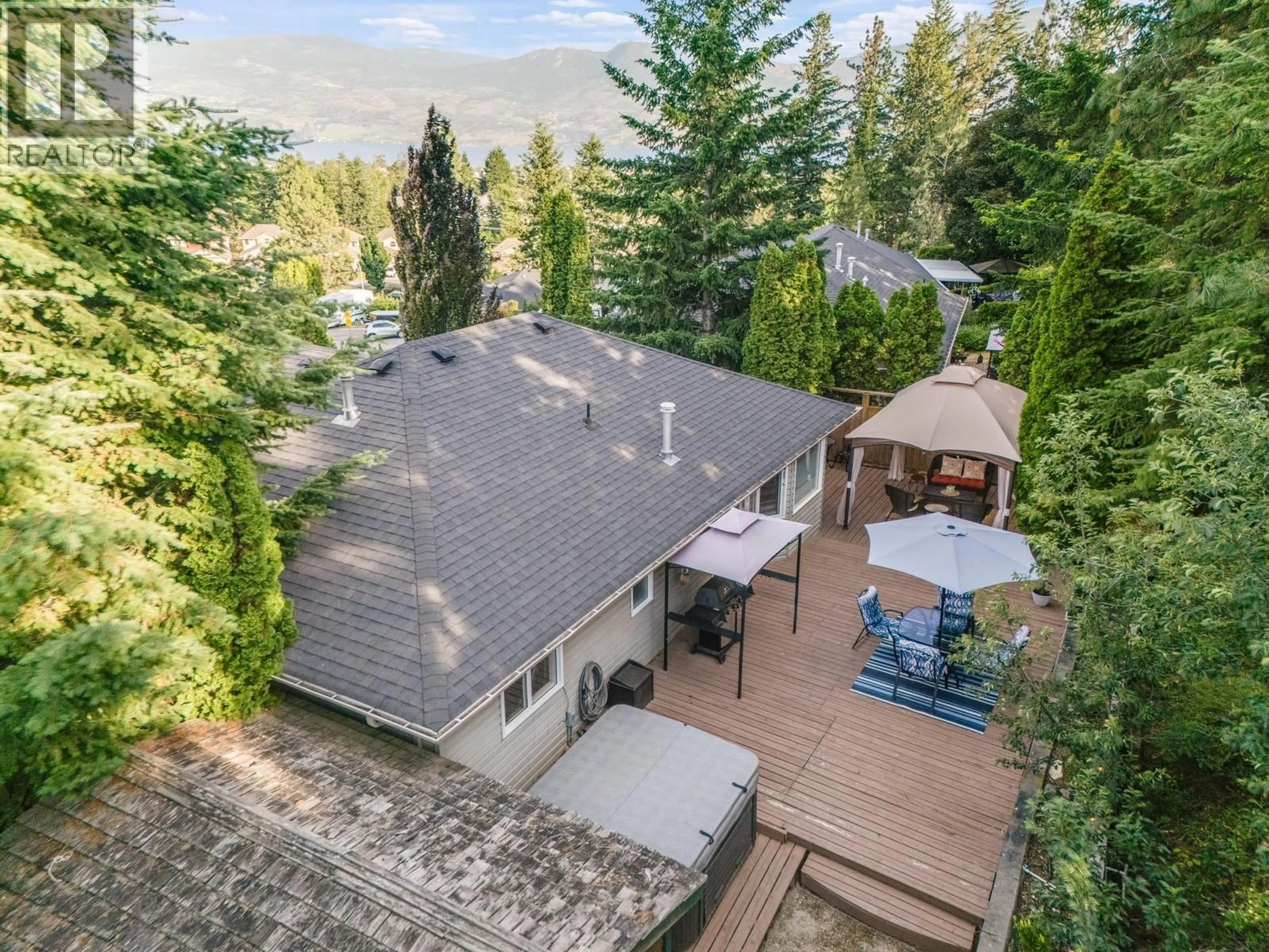 A pic from outside/outdoor area/front of a property/back of a property/a pic from drone, unknown for 3166 BROADVIEW PLACE, West Kelowna British Columbia V4T1M9