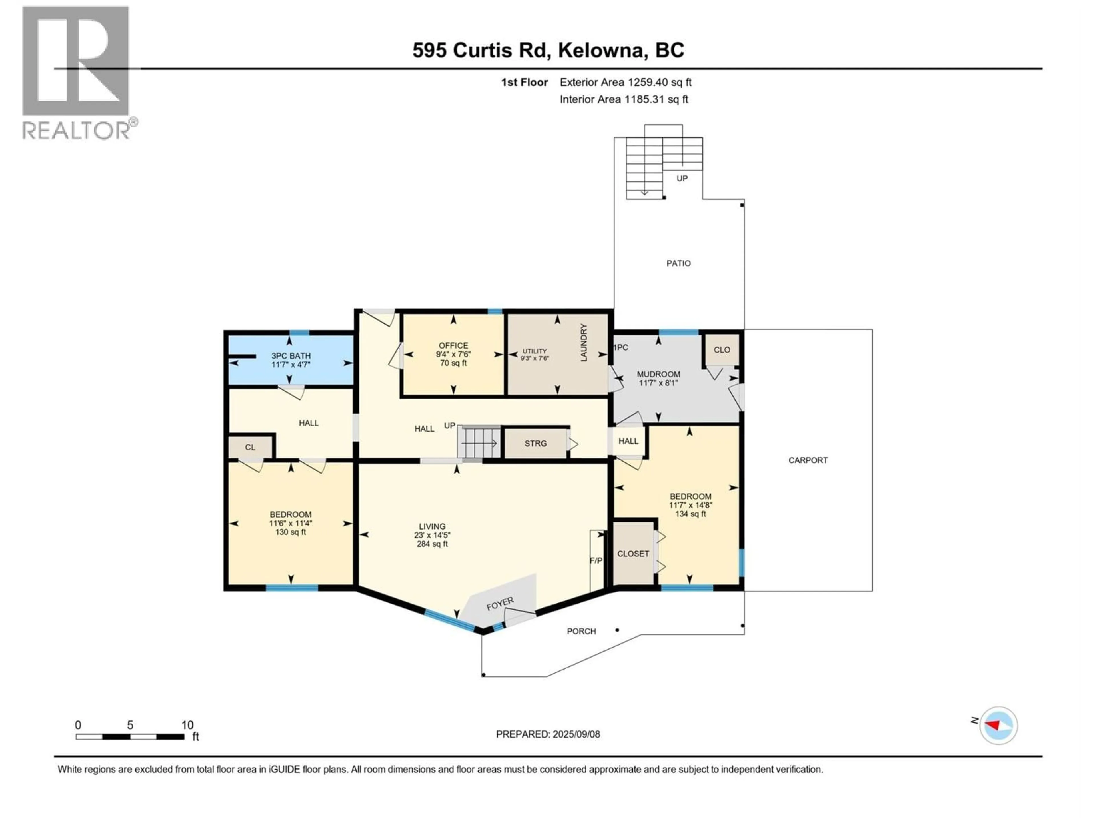 Floor plan for 535 CURTIS ROAD, Kelowna British Columbia V1V2G6