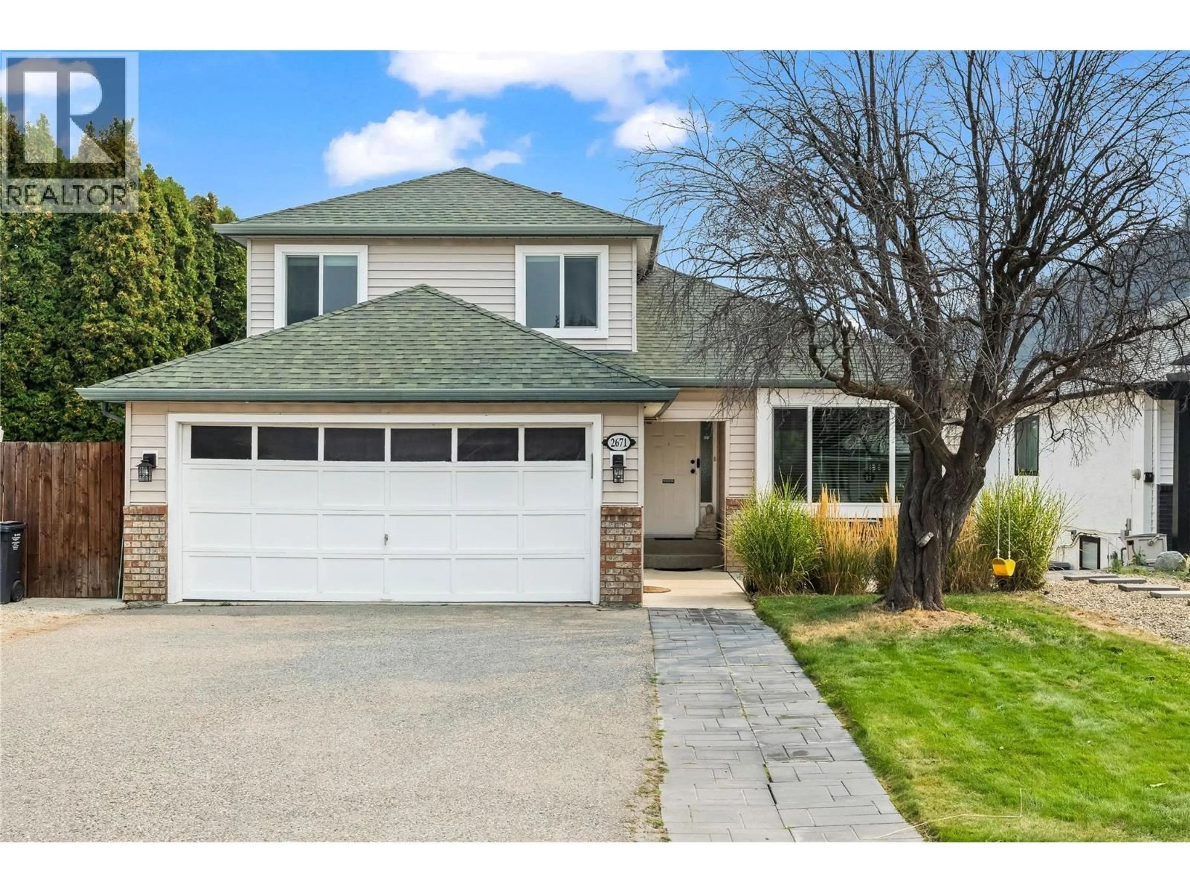 Home with vinyl exterior material, street for 2671 APPLEGREEN COURT, West Kelowna British Columbia V1Z3K8