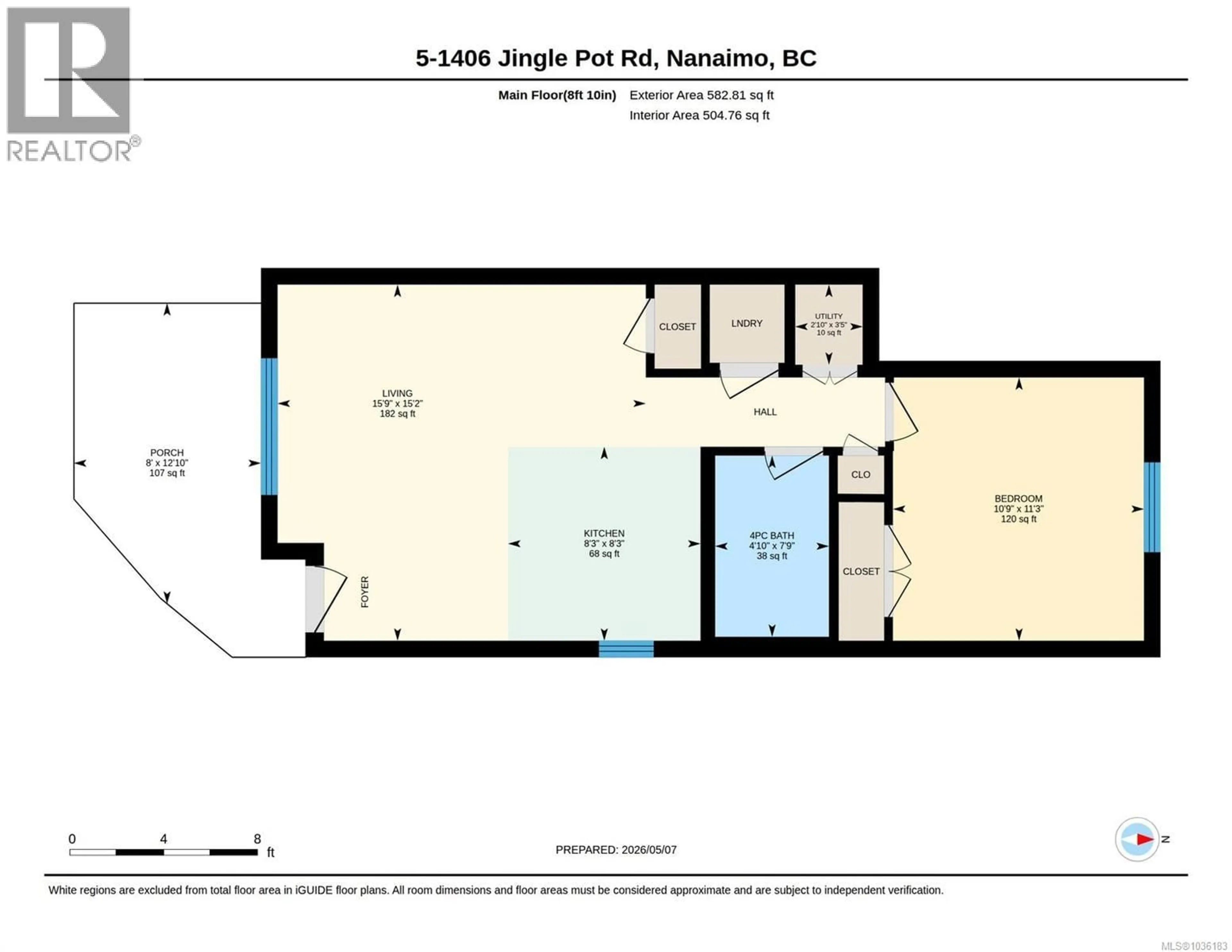 Floor plan for 5 - 1406 JINGLE POT ROAD, Nanaimo British Columbia V9R0A9