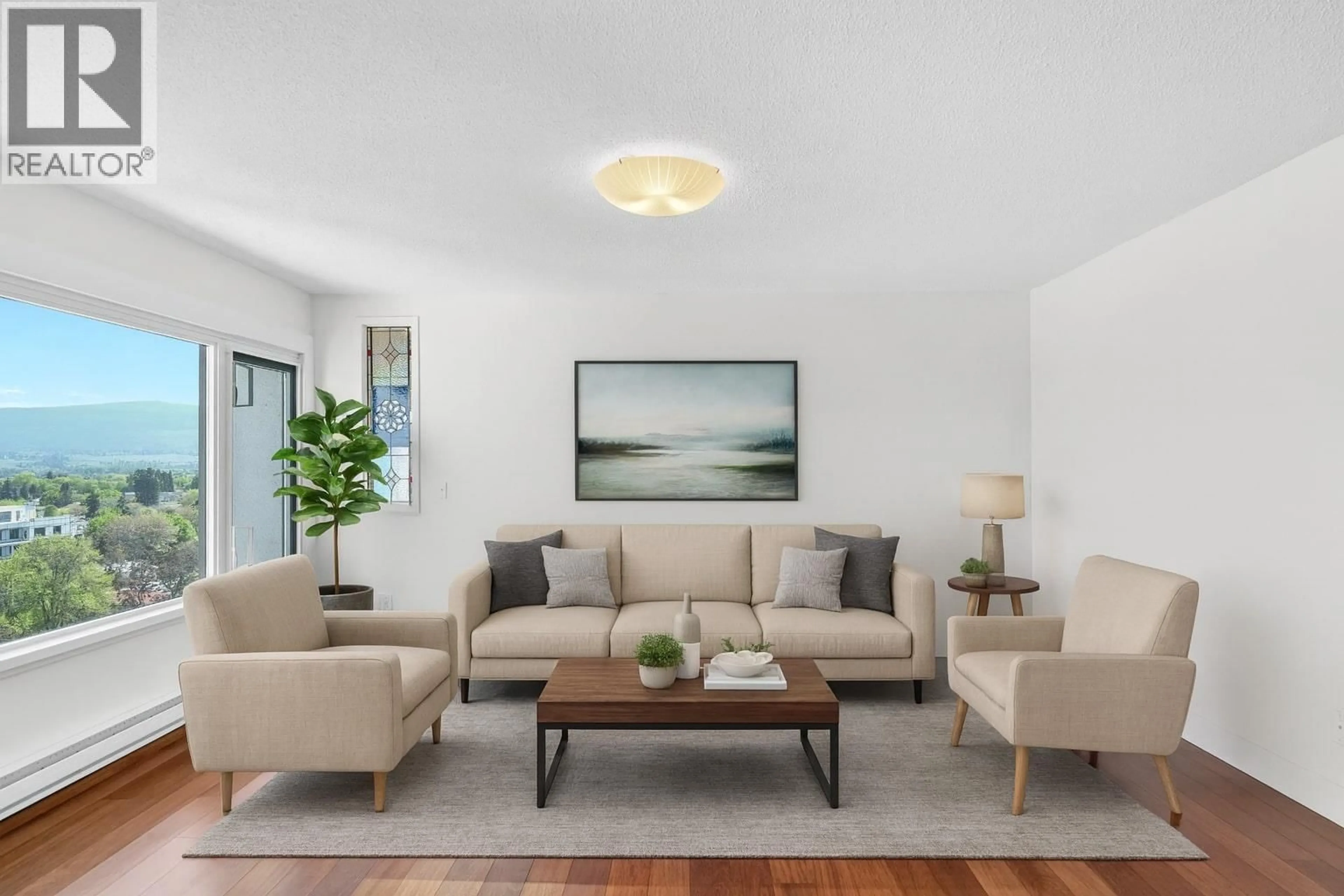Living room with furniture, unknown for 1206 - 737 LEON AVENUE, Kelowna British Columbia V1Y8L6