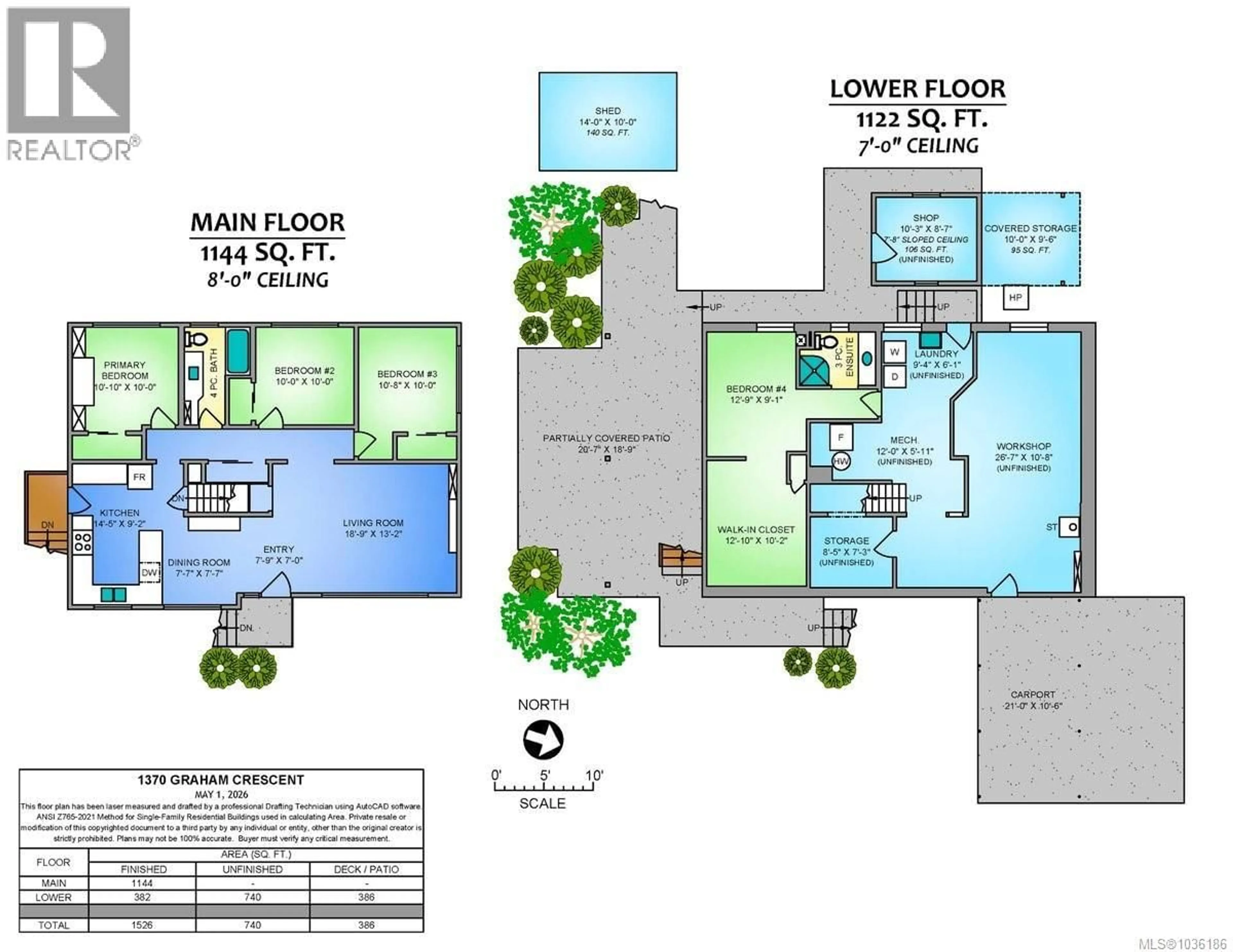 Floor plan for 1370 GRAHAM CRESCENT, Nanaimo British Columbia V9S2E3