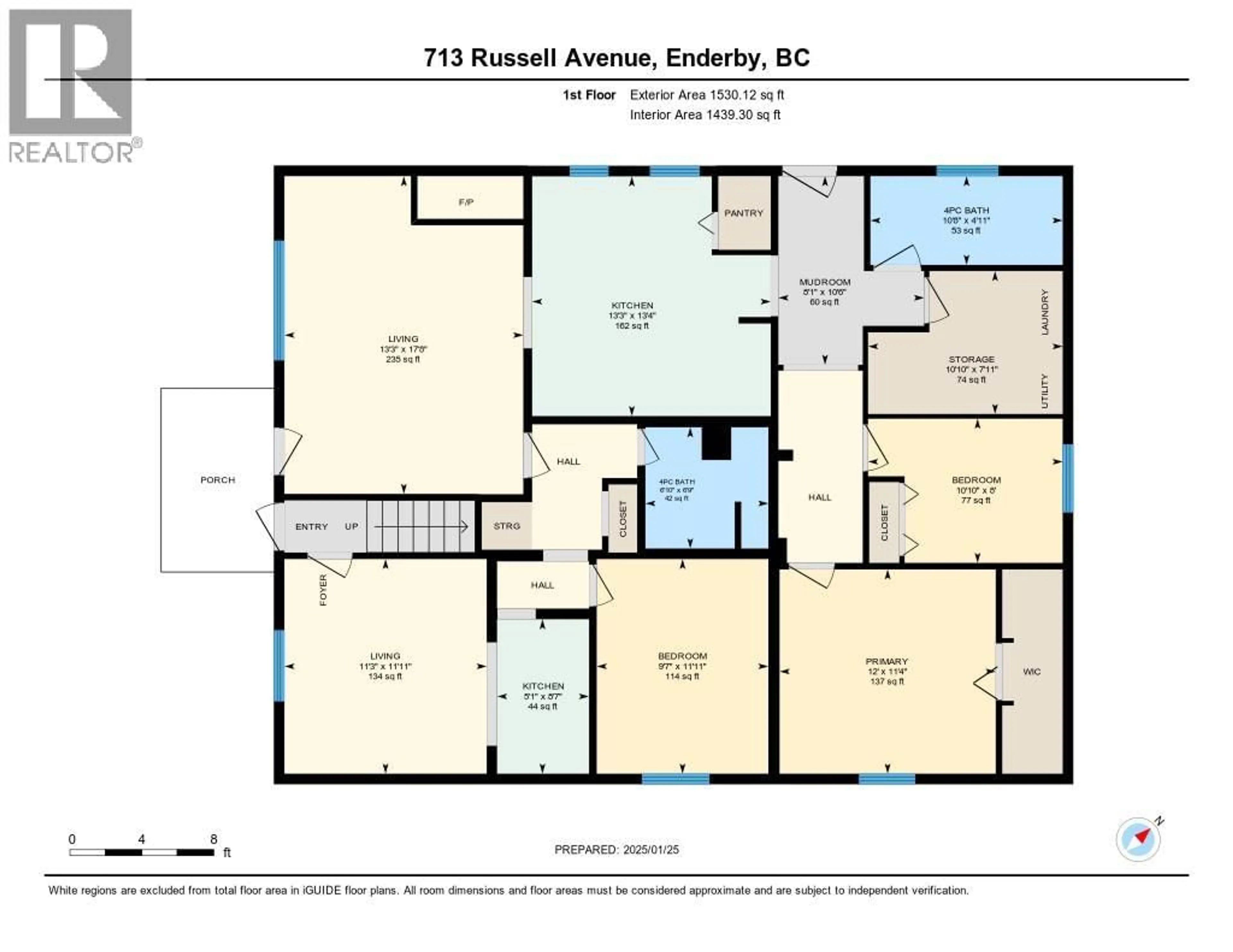 Floor plan for 713 RUSSELL AVENUE, Enderby British Columbia V0E1V1
