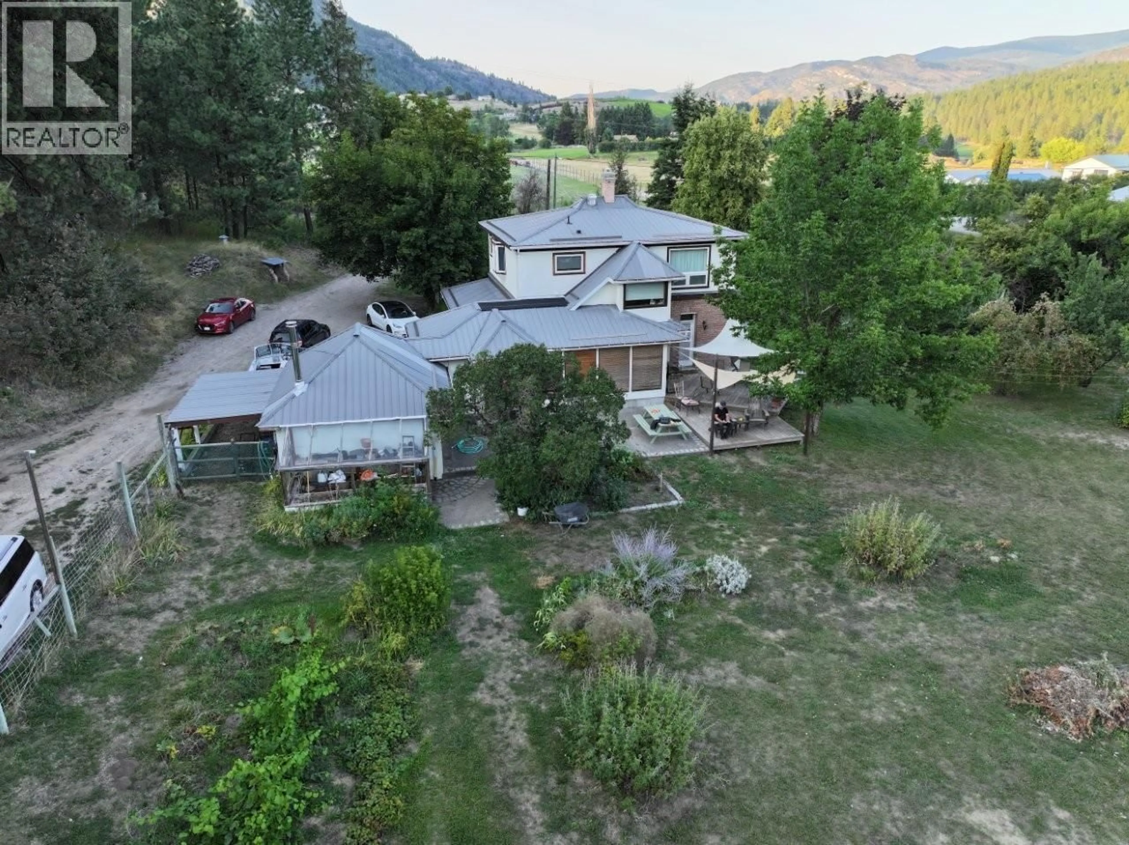 A pic from outside/outdoor area/front of a property/back of a property/a pic from drone, mountain view for 3450 HARDY MOUNTAIN ROAD, Grand Forks British Columbia V0H1H2