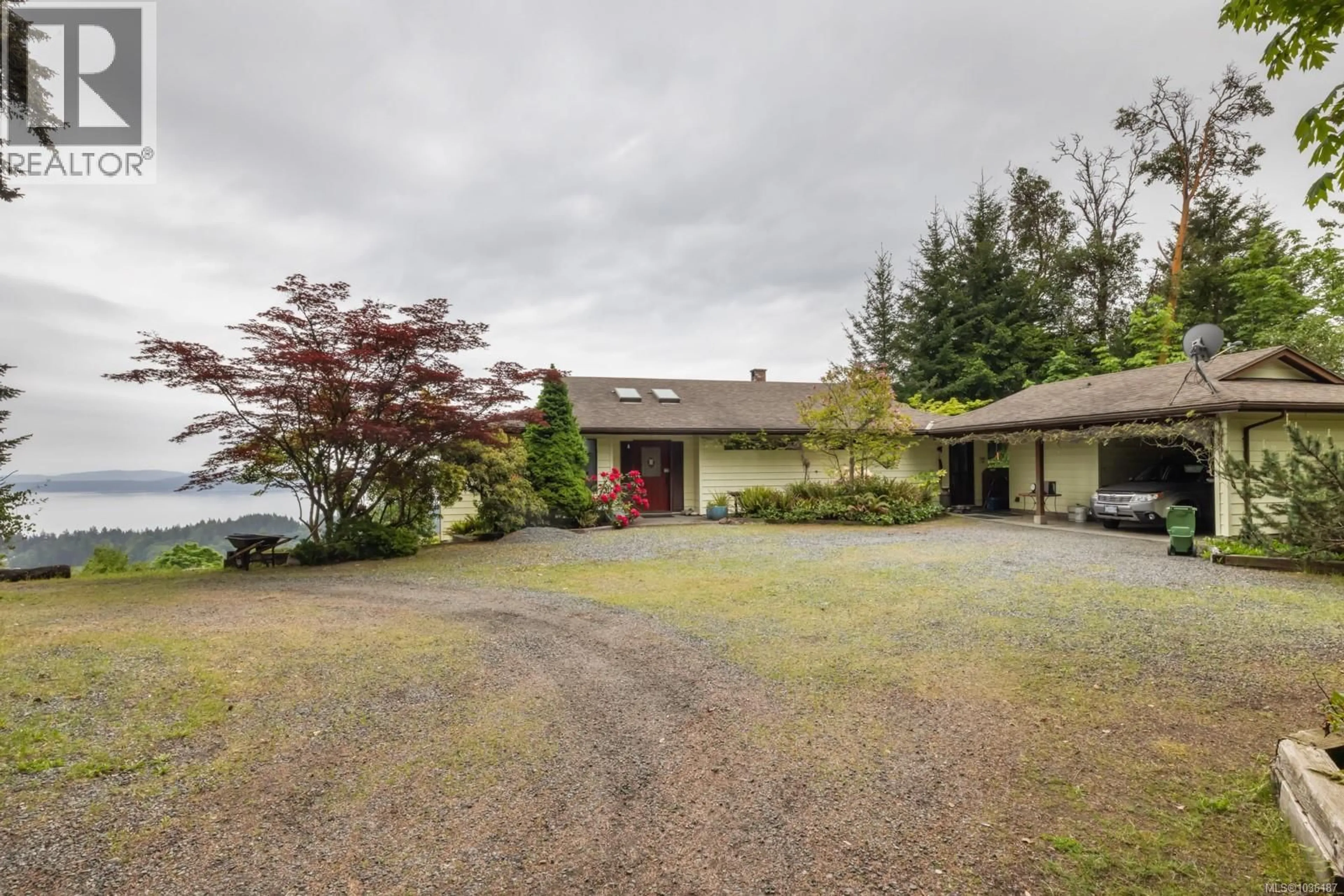 A pic from outside/outdoor area/front of a property/back of a property/a pic from drone, water/lake/river/ocean view for 9911 PANORAMA RIDGE ROAD, Chemainus British Columbia V0R1K4