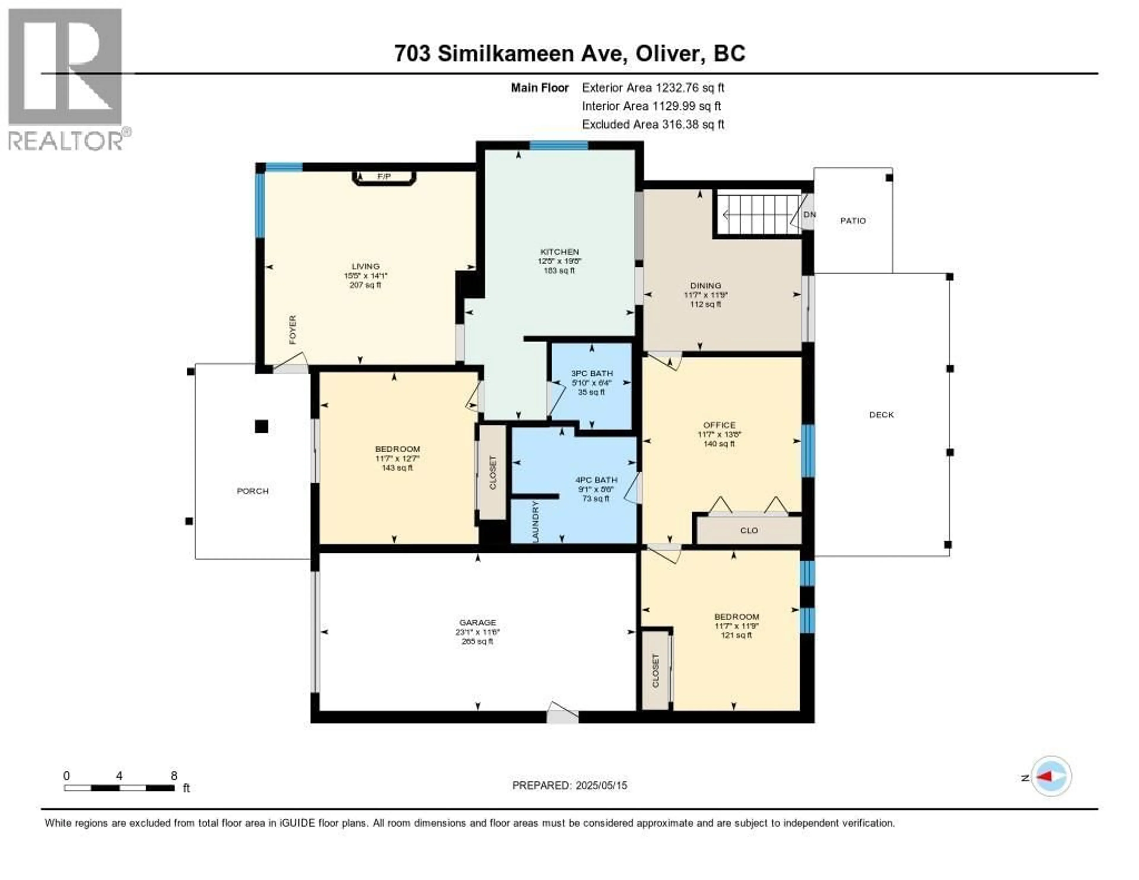 Floor plan for 703 SIMILKAMEEN AVENUE, Oliver British Columbia V0H1T6
