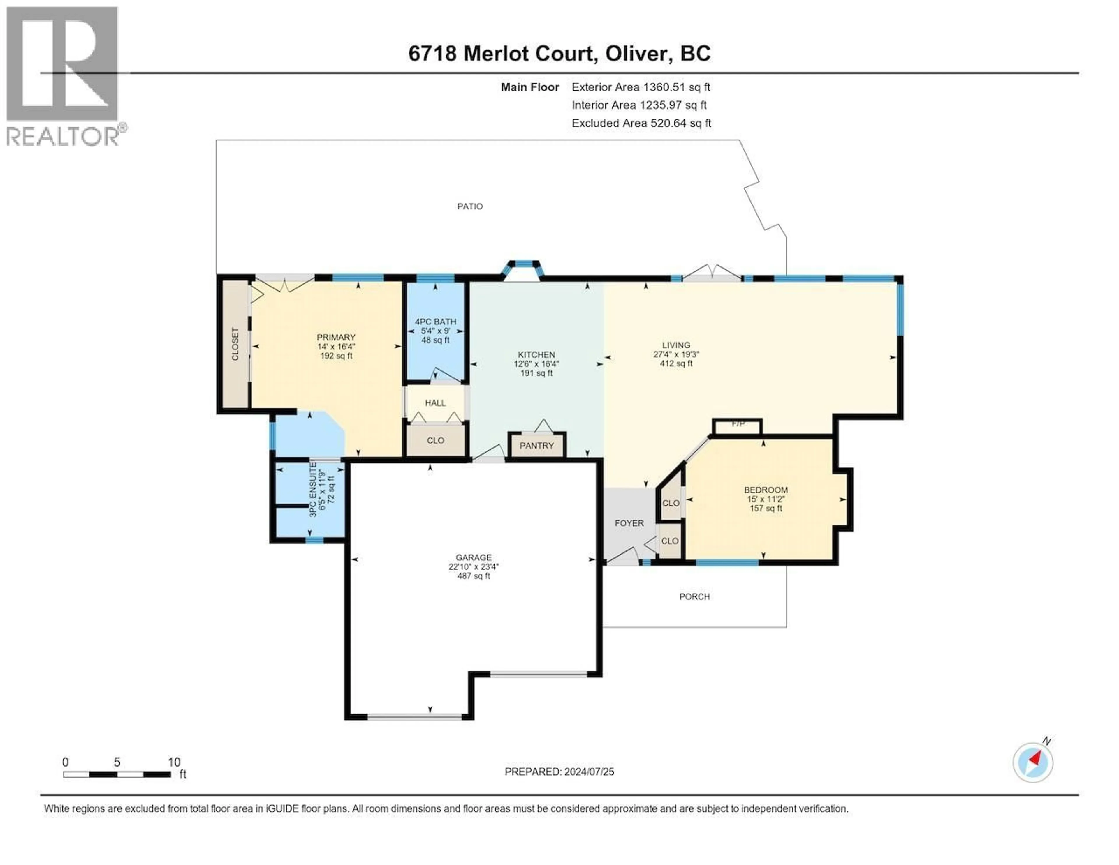 Floor plan for 6718 MERLOT COURT, Oliver British Columbia V0H1T4