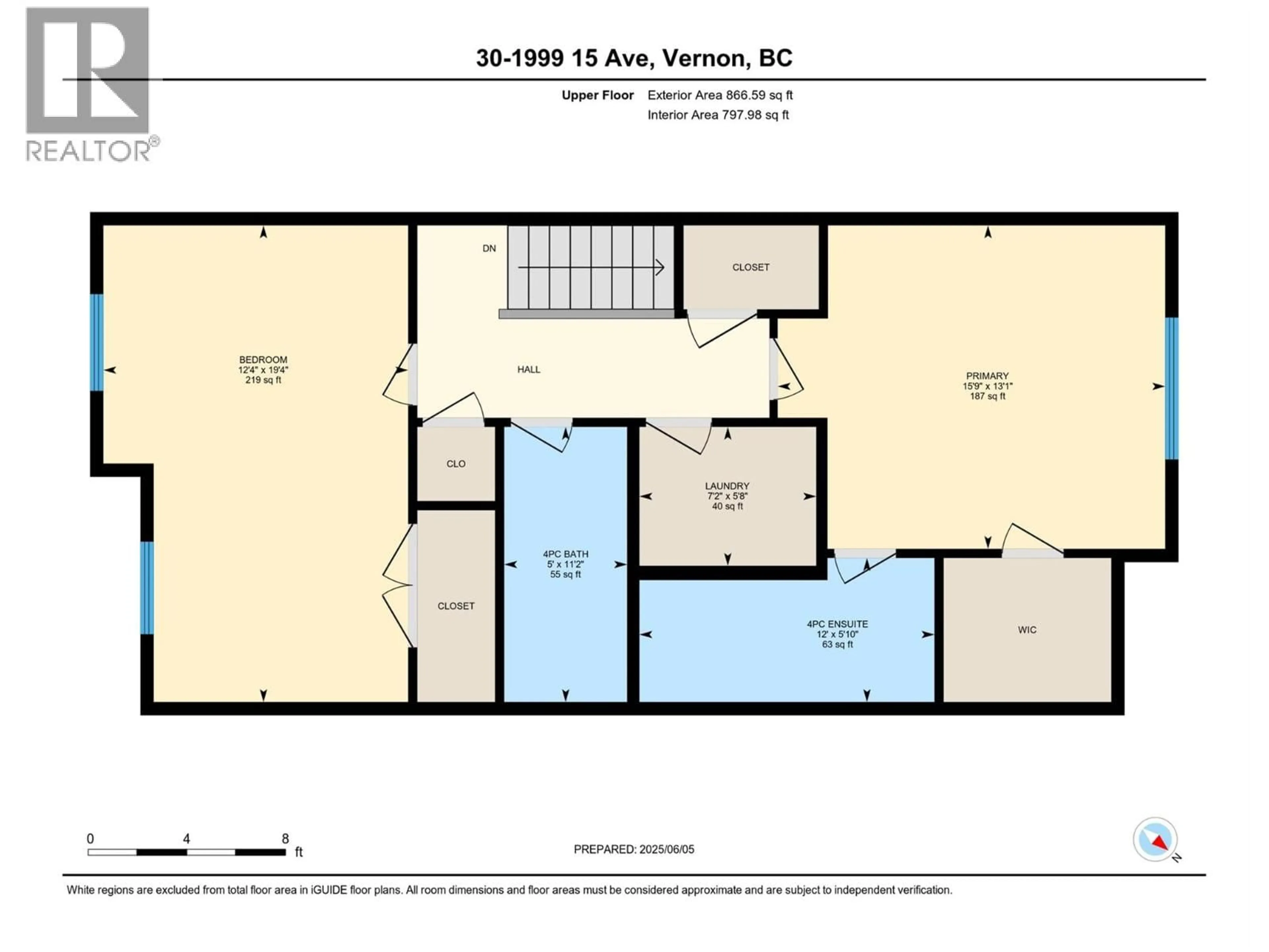 Floor plan for 30 - 1999 15 AVENUE, Vernon British Columbia V1T0C6