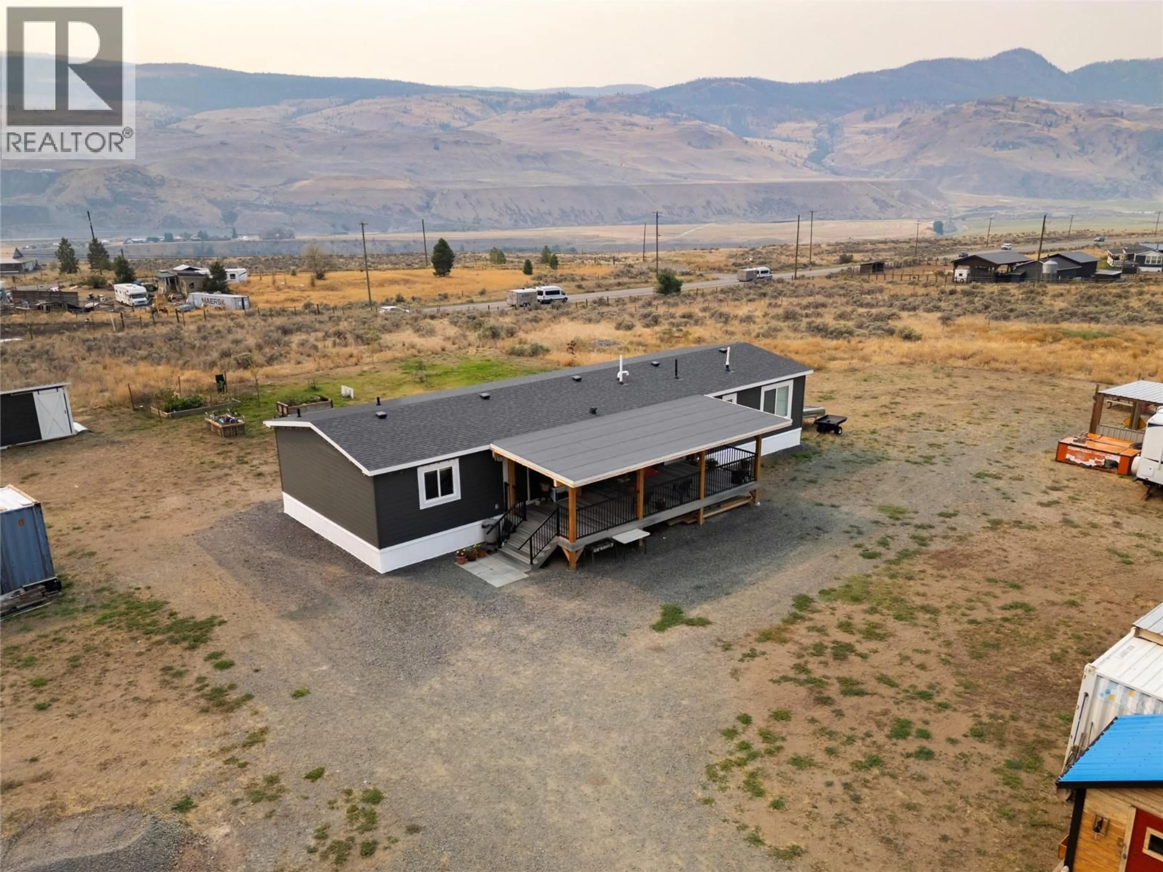 A pic from outside/outdoor area/front of a property/back of a property/a pic from drone, unknown for 6288 ASHCROFT ROAD, Kamloops British Columbia V0K2P0