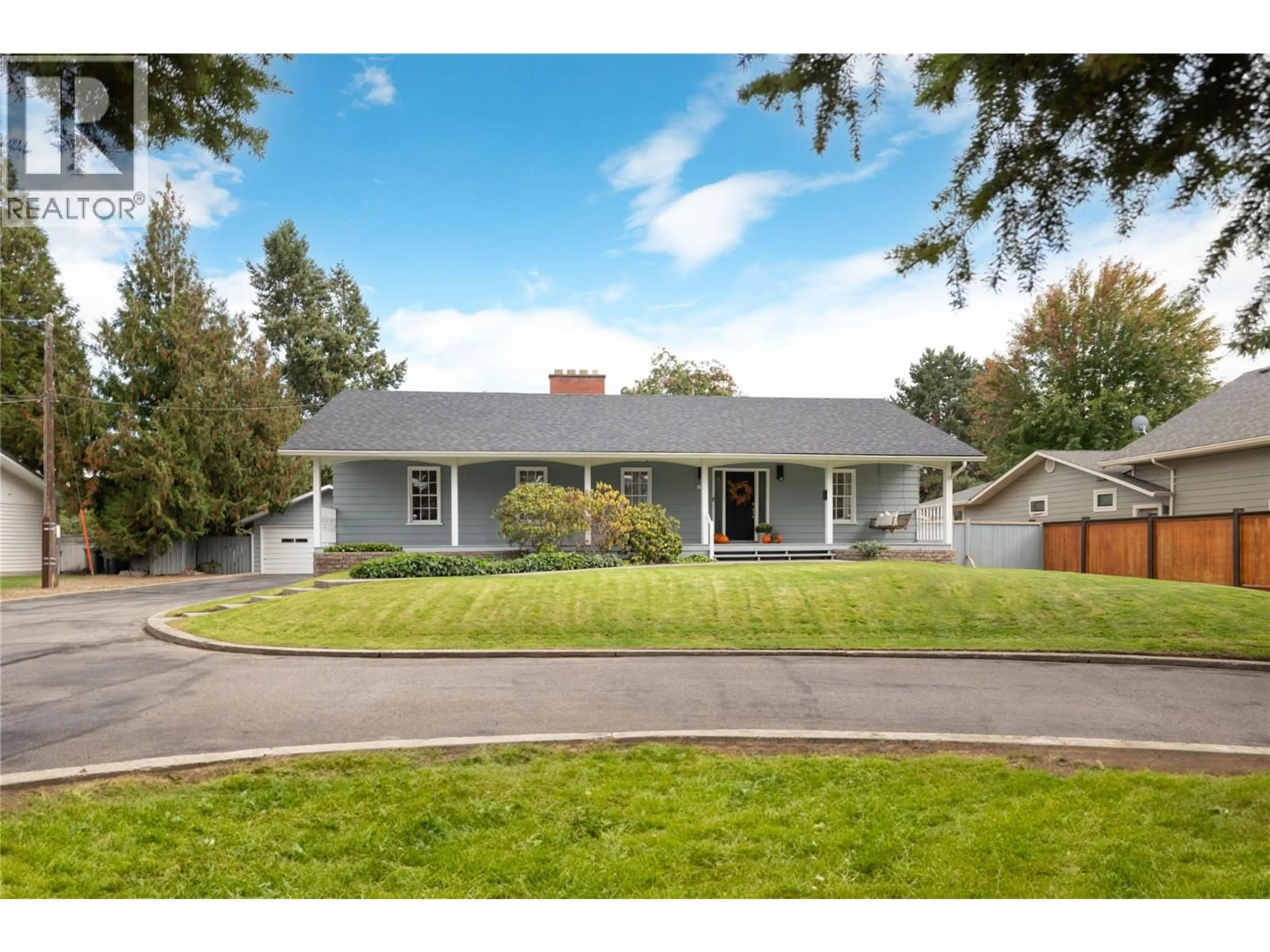 Home with vinyl exterior material, street for 4373 HOBSON ROAD, Kelowna British Columbia V1W1Y4
