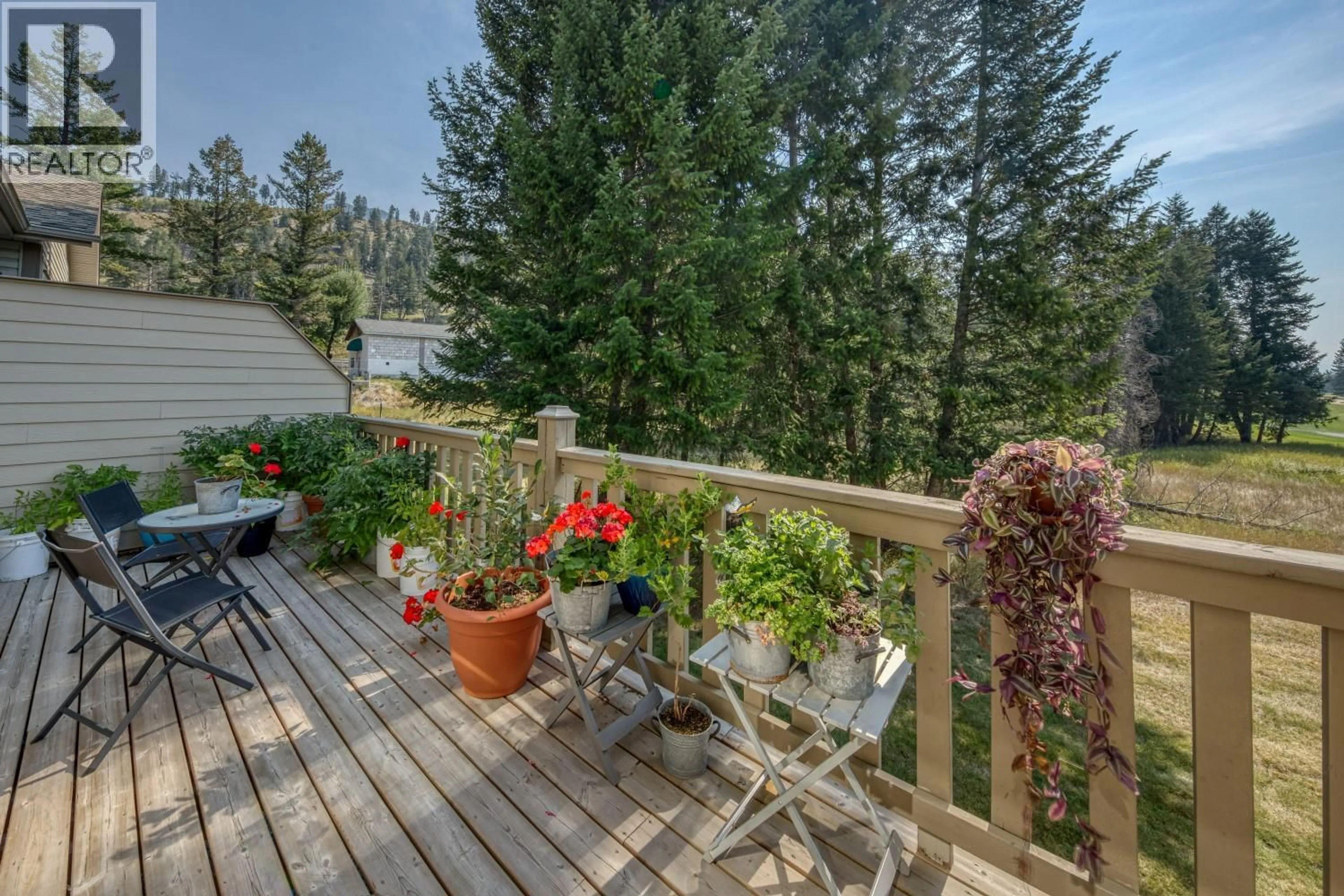 Patio, forest/trees view for 103 - 4880 EDELWEISS STREET, Radium Hot Springs British Columbia V0A1M0