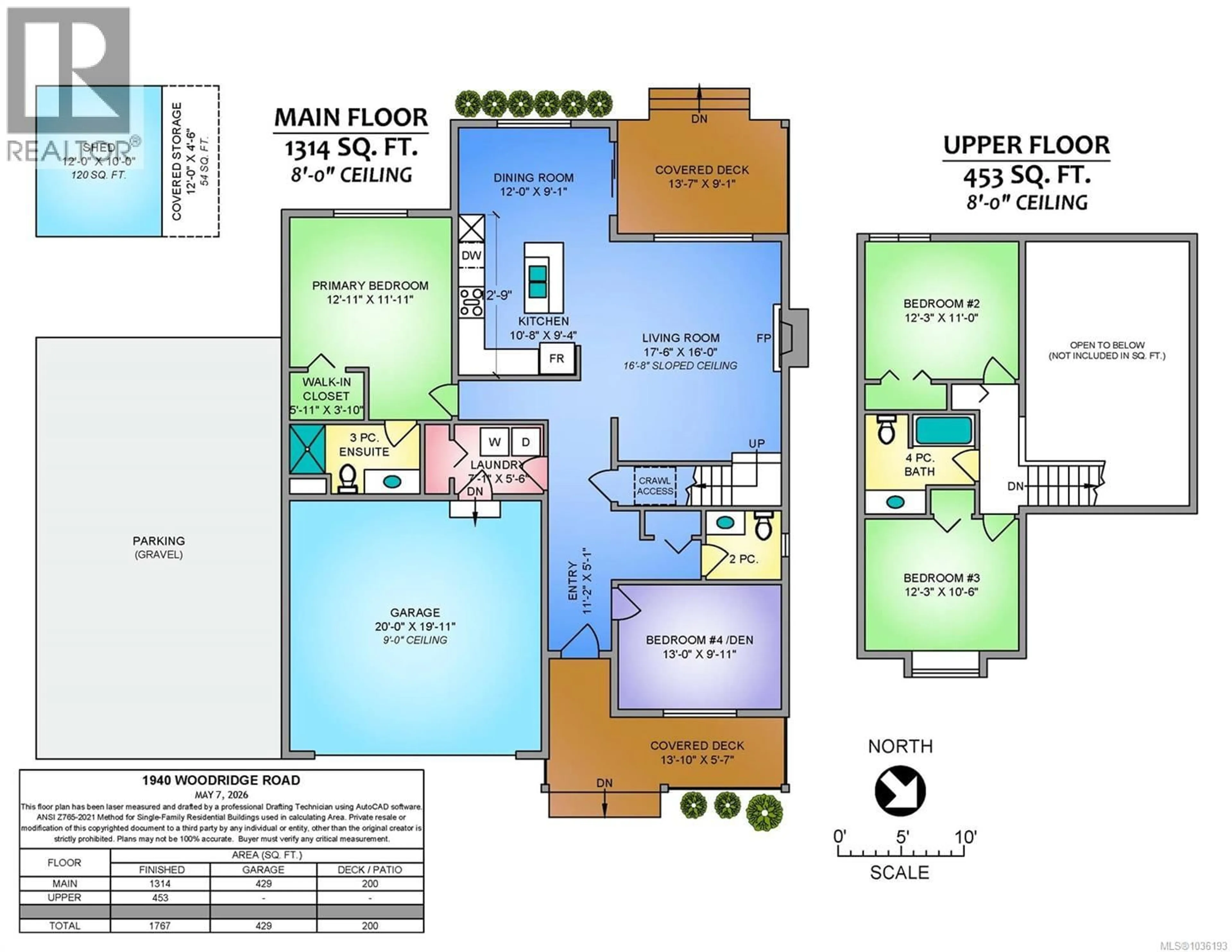 Floor plan for 1940 WOODRIDGE ROAD, Nanaimo British Columbia V9X1M2