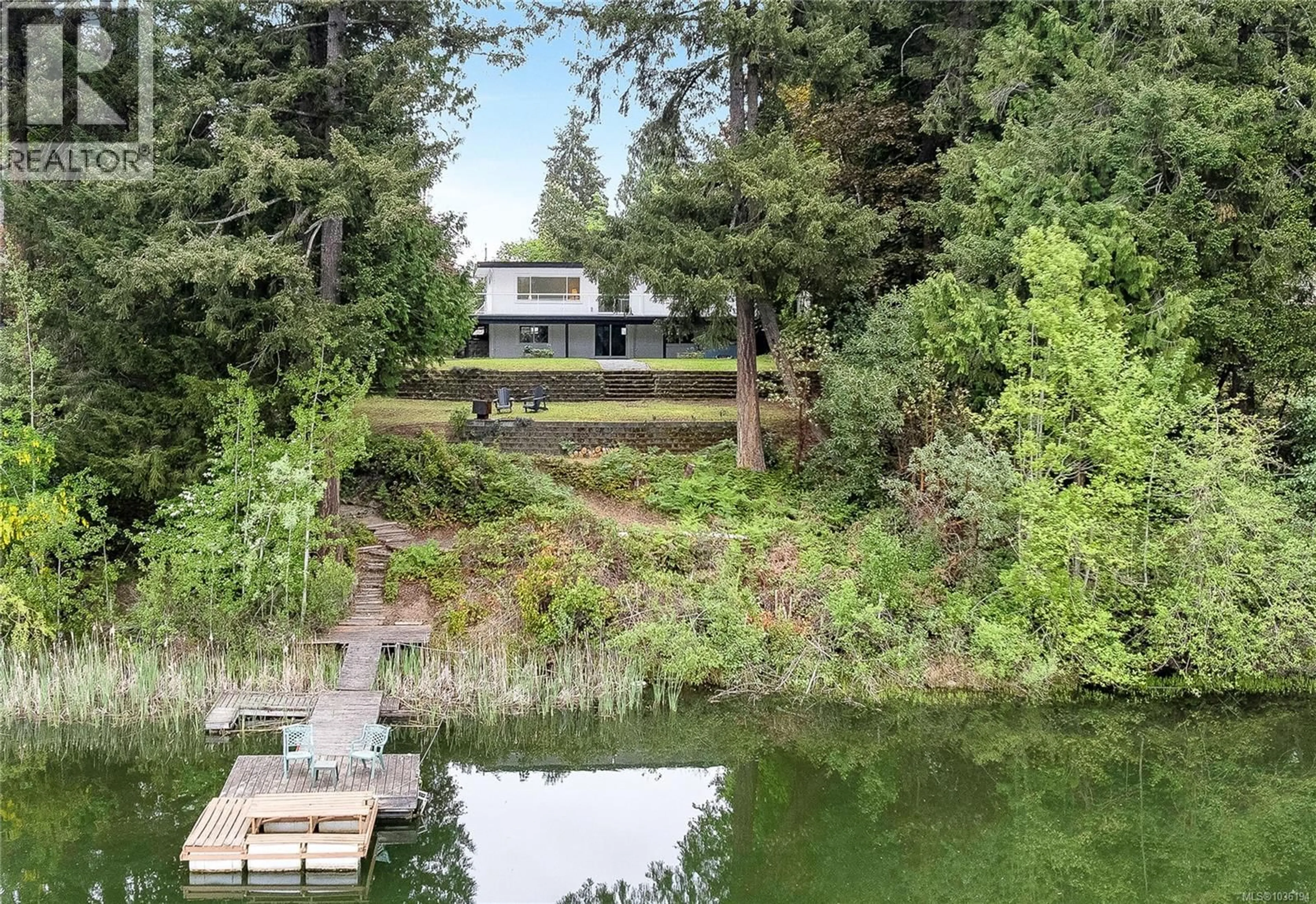 A pic from outside/outdoor area/front of a property/back of a property/a pic from drone, water/lake/river/ocean view for 9370 COTTONWOOD ROAD, Chemainus British Columbia V0R1K5