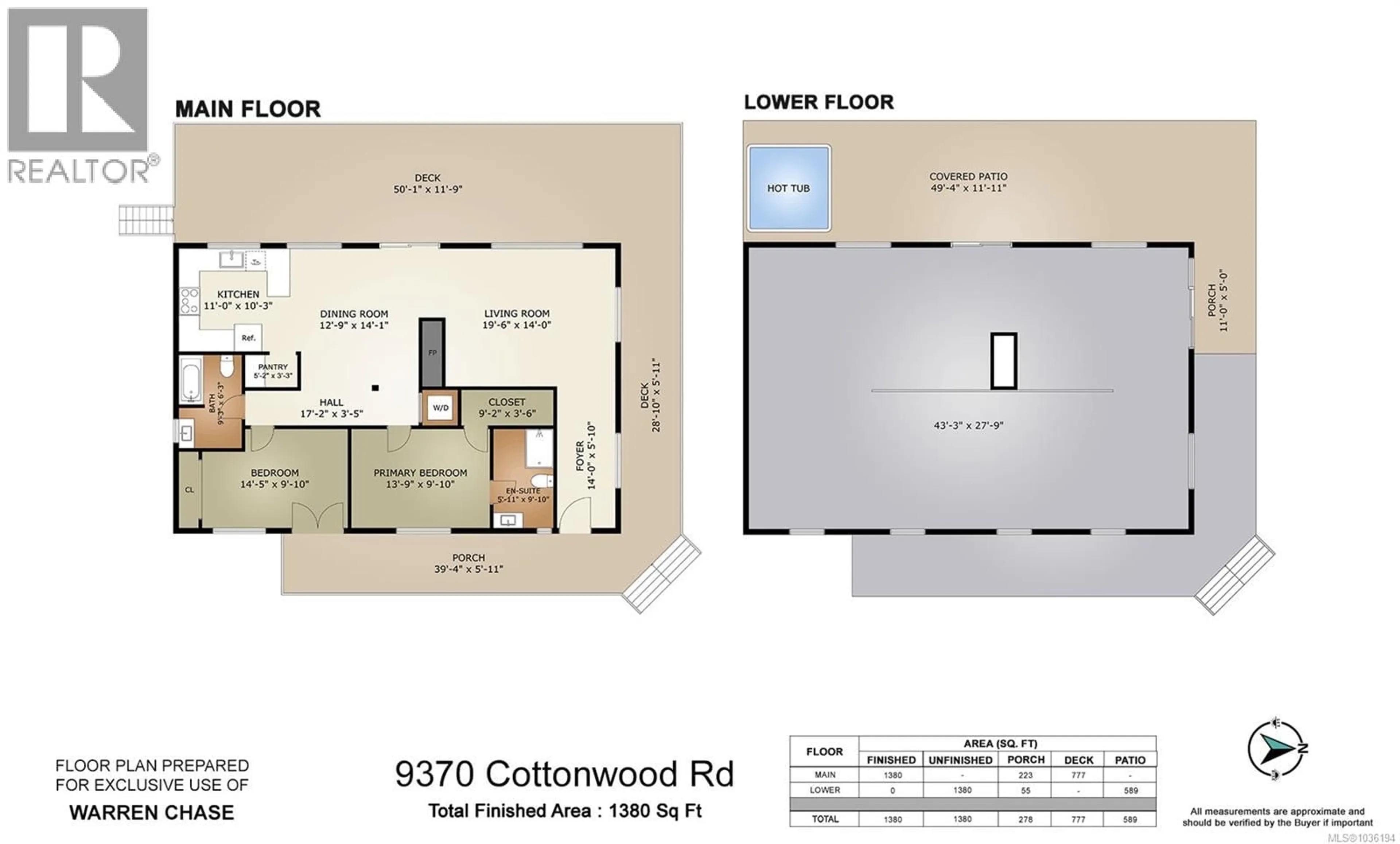 Floor plan for 9370 COTTONWOOD ROAD, Chemainus British Columbia V0R1K5