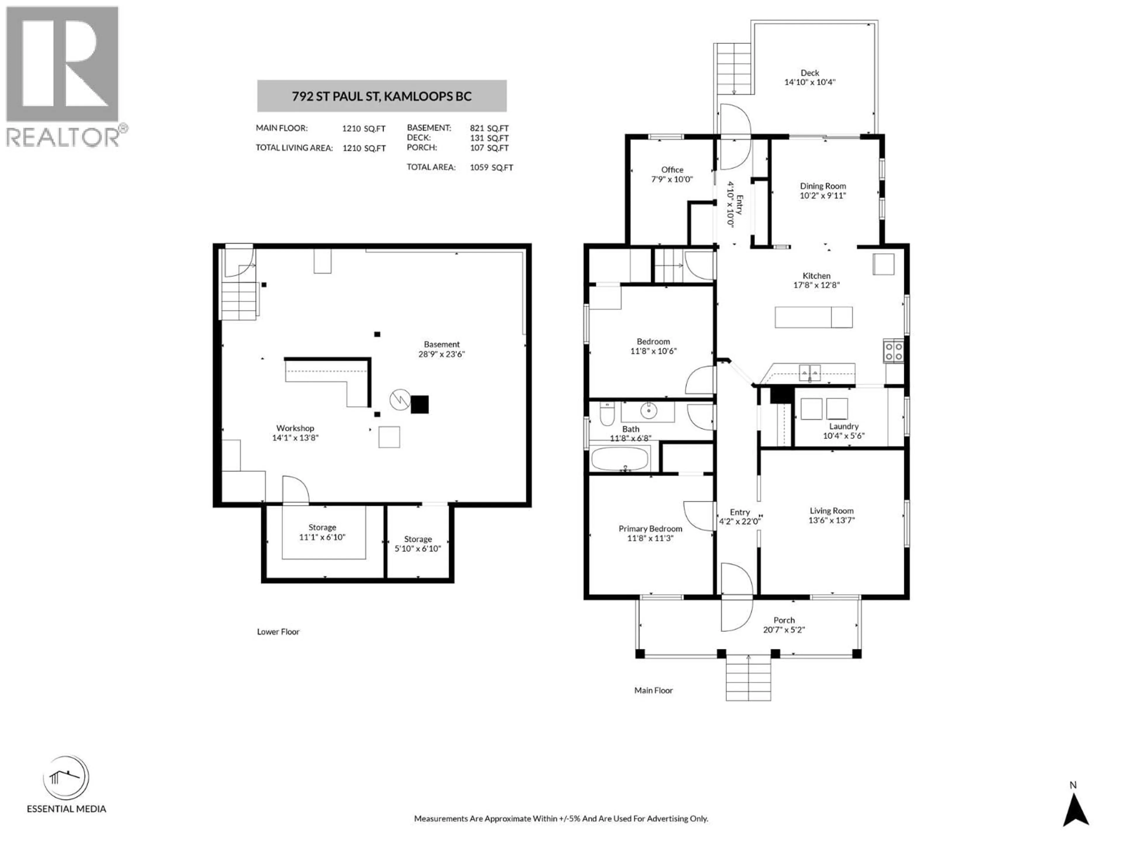 Floor plan for 792 ST PAUL STREET, Kamloops British Columbia V2C2K4