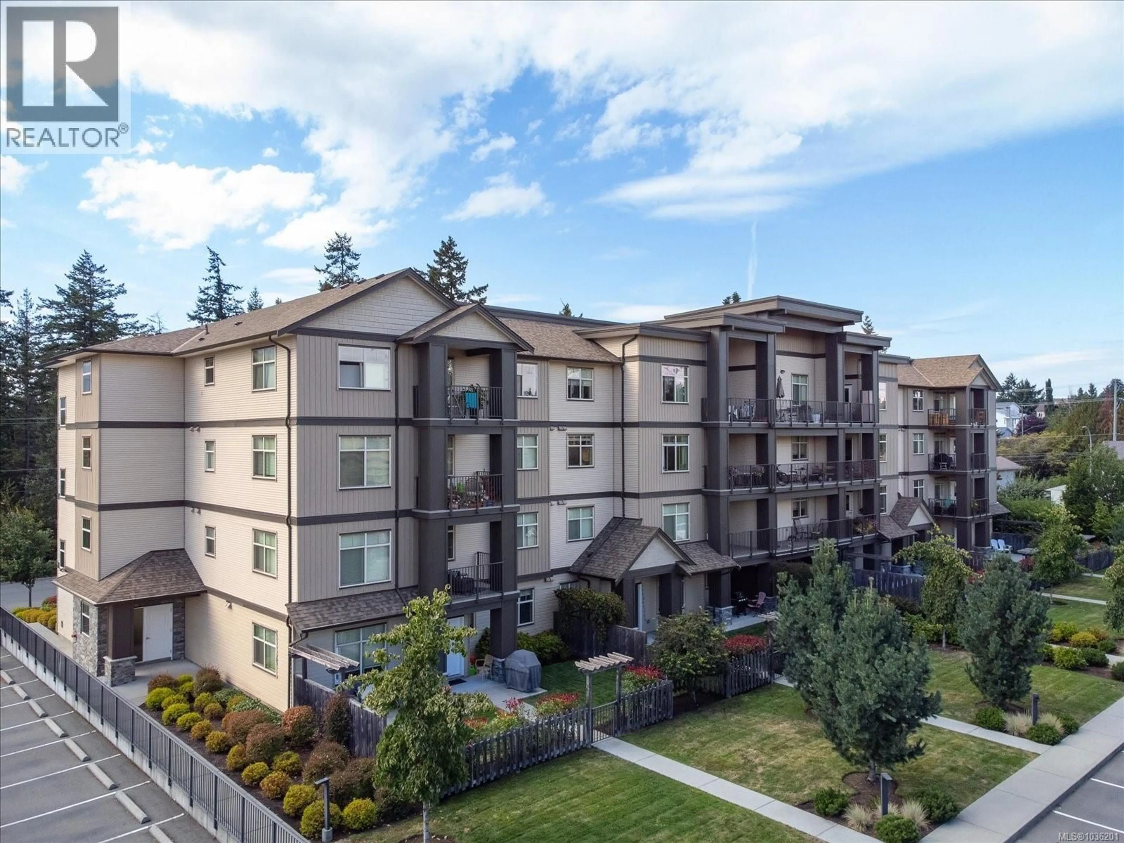 A pic from outside/outdoor area/front of a property/back of a property/a pic from drone, mountain view for 302 - 1900 TULSA ROAD, Nanaimo British Columbia V9S0C2