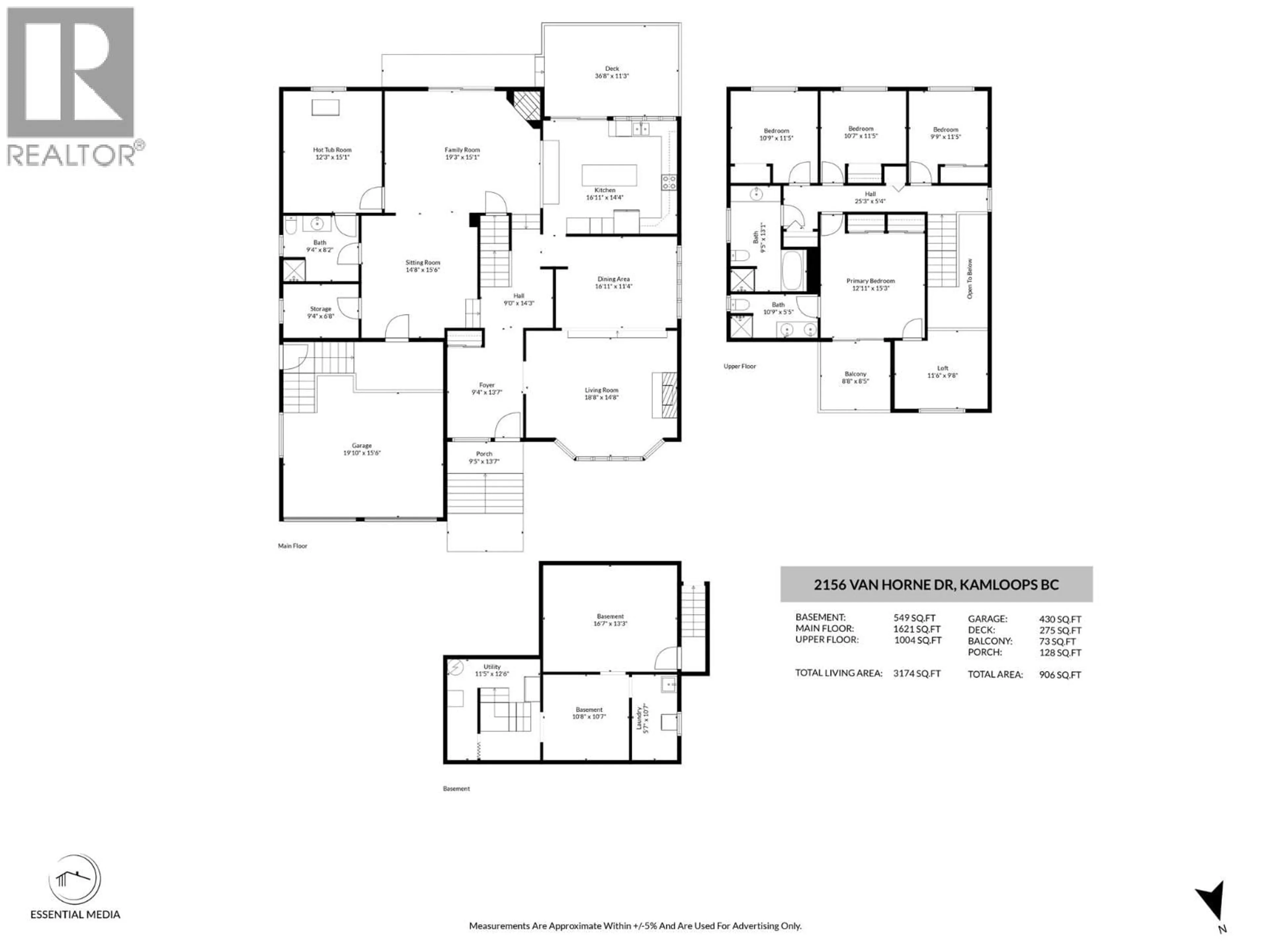 Floor plan for 2156 VAN HORNE DRIVE, Kamloops British Columbia V1S1L7
