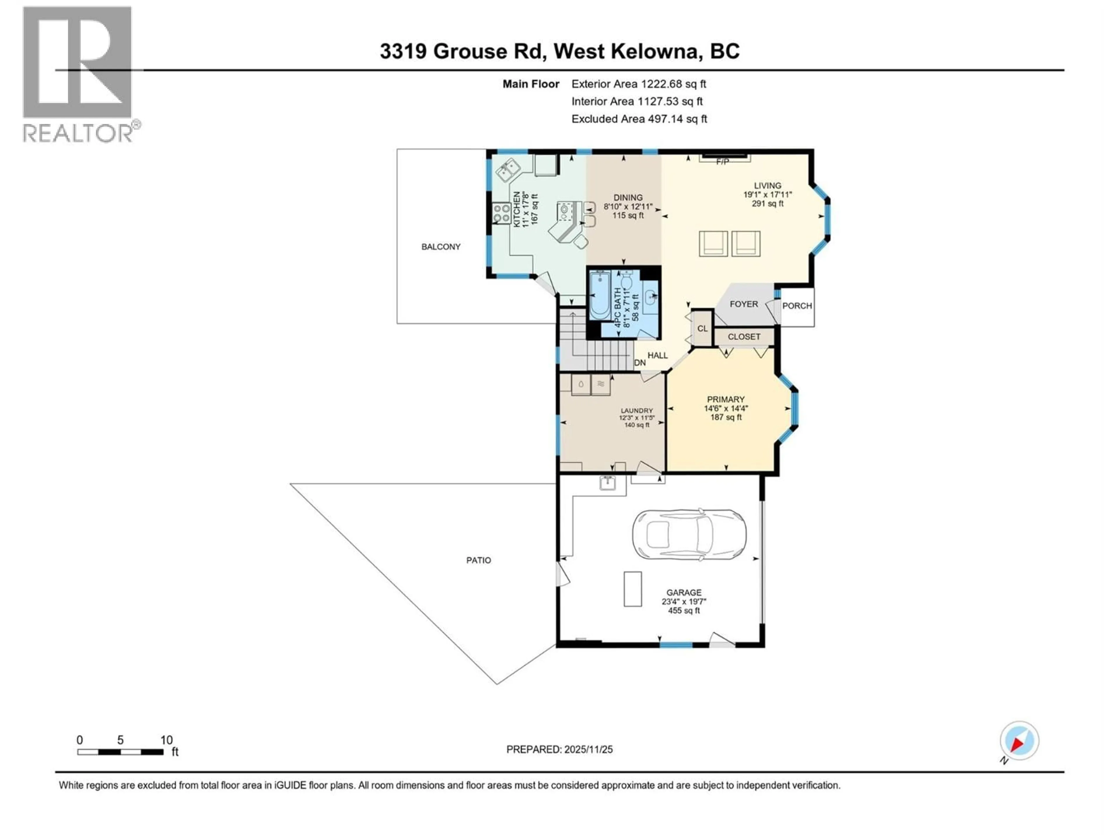 Floor plan for 3319 GROUSE ROAD, West Kelowna British Columbia V4T2H2