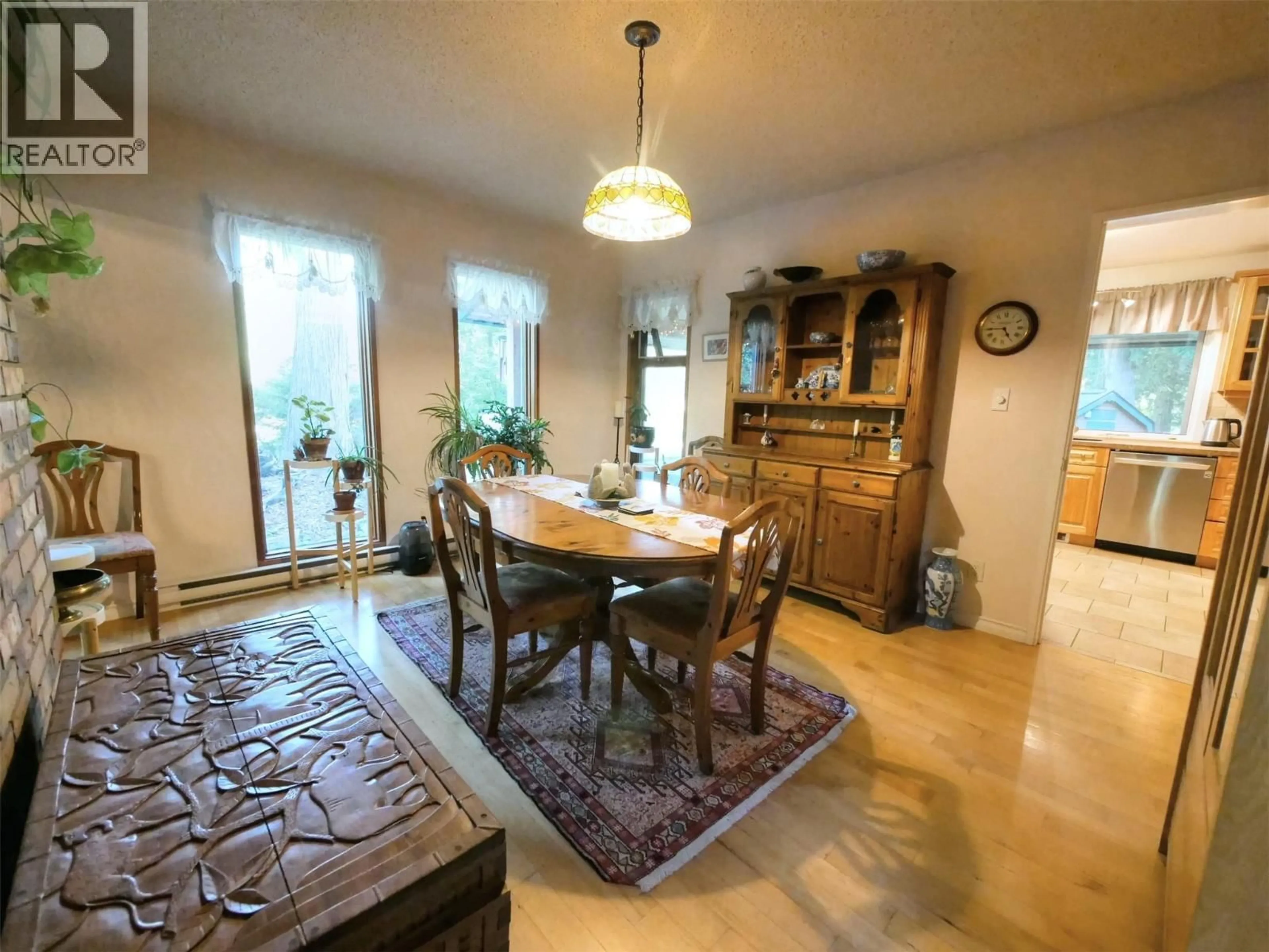 Dining room, wood/laminate floor for 2827 EVIN ROAD, Slocan Park British Columbia V0G2E0