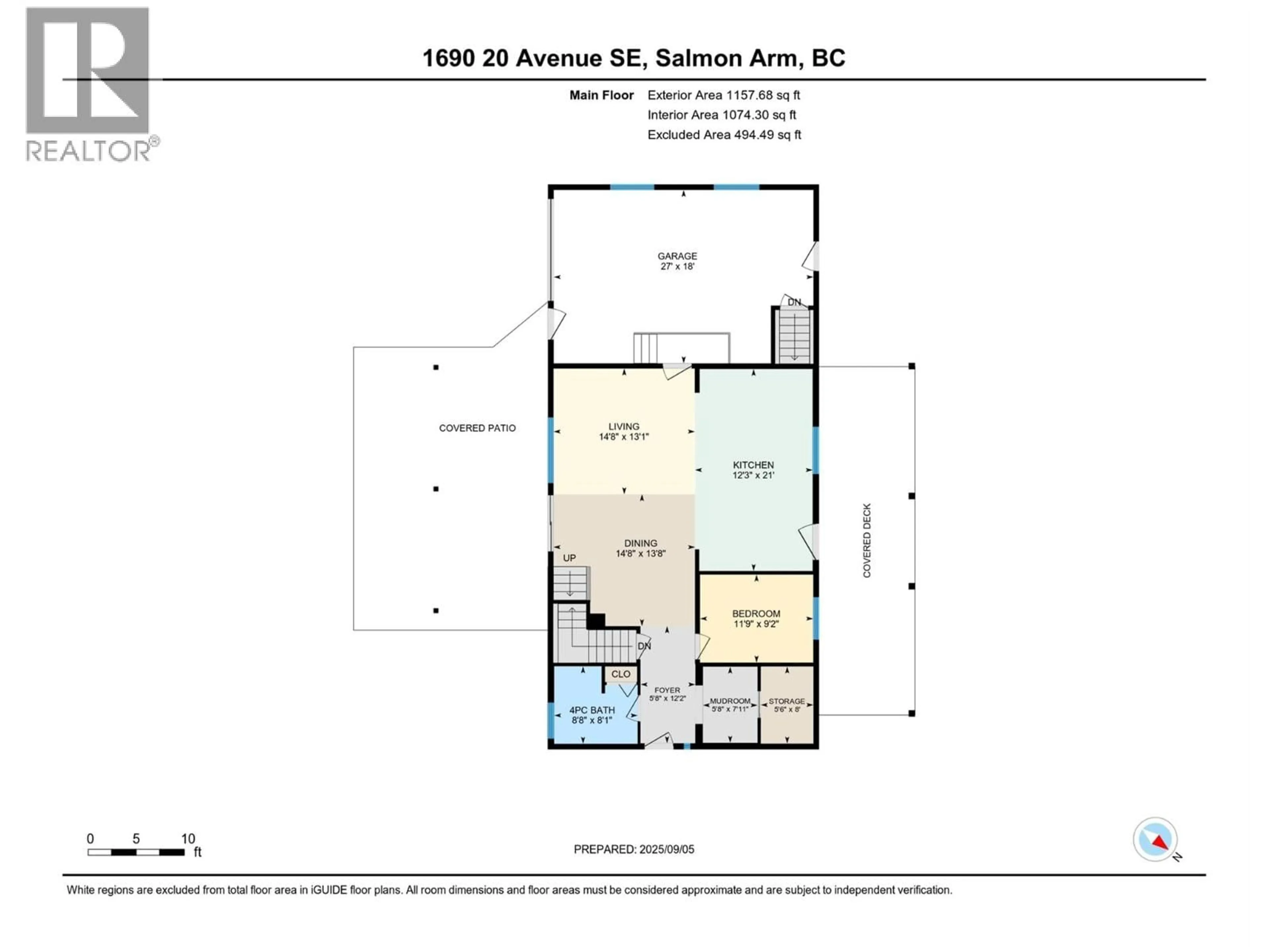 Floor plan for 1690 20 AVENUE SOUTHEAST, Salmon Arm British Columbia V1E2M9