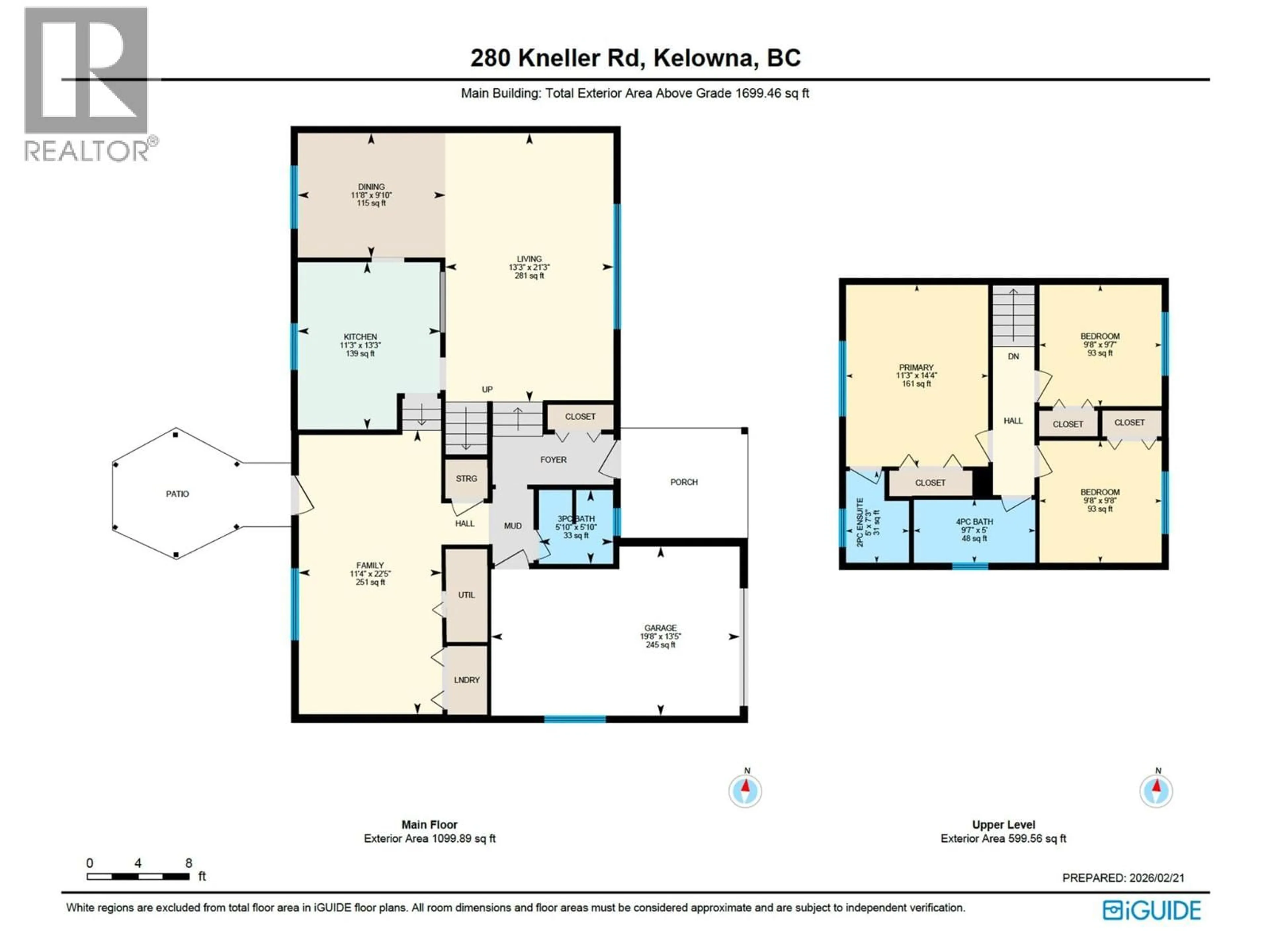 Floor plan for 280 KNELLER ROAD, Kelowna British Columbia V1X7A1