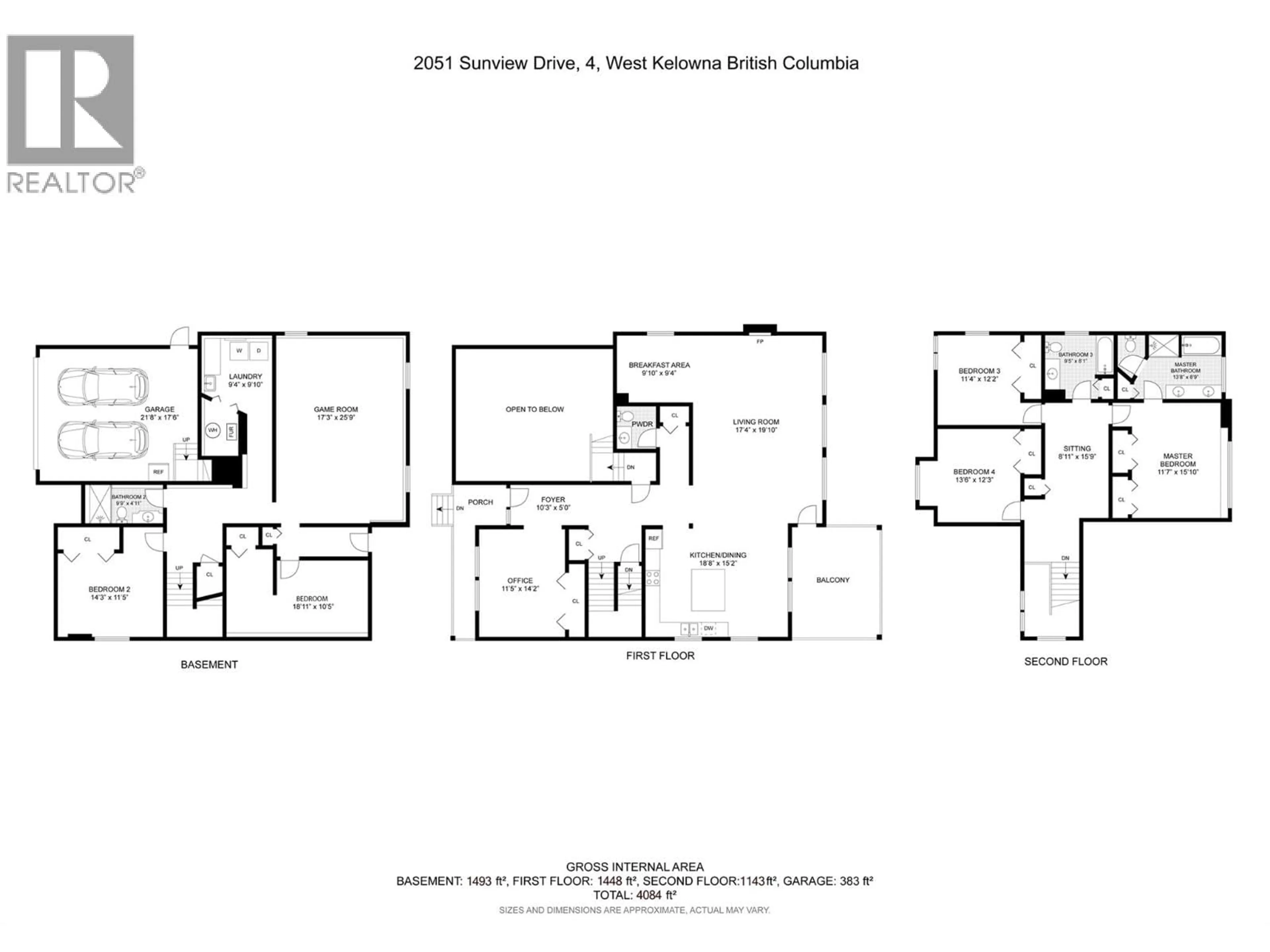 Floor plan for 4 - 2051 SUNVIEW DRIVE, West Kelowna British Columbia V1Z4C2