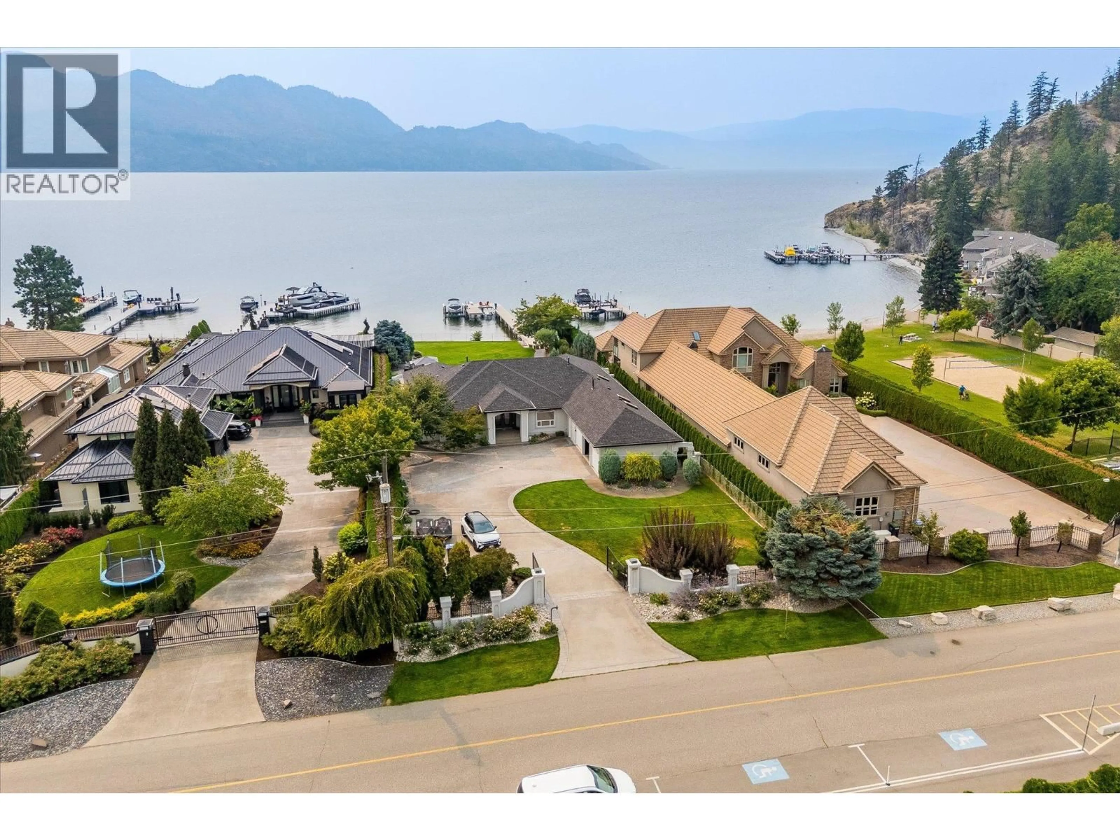 A pic from outside/outdoor area/front of a property/back of a property/a pic from drone, water/lake/river/ocean view for 2577 WHITWORTH ROAD, West Kelowna British Columbia V4T2K5