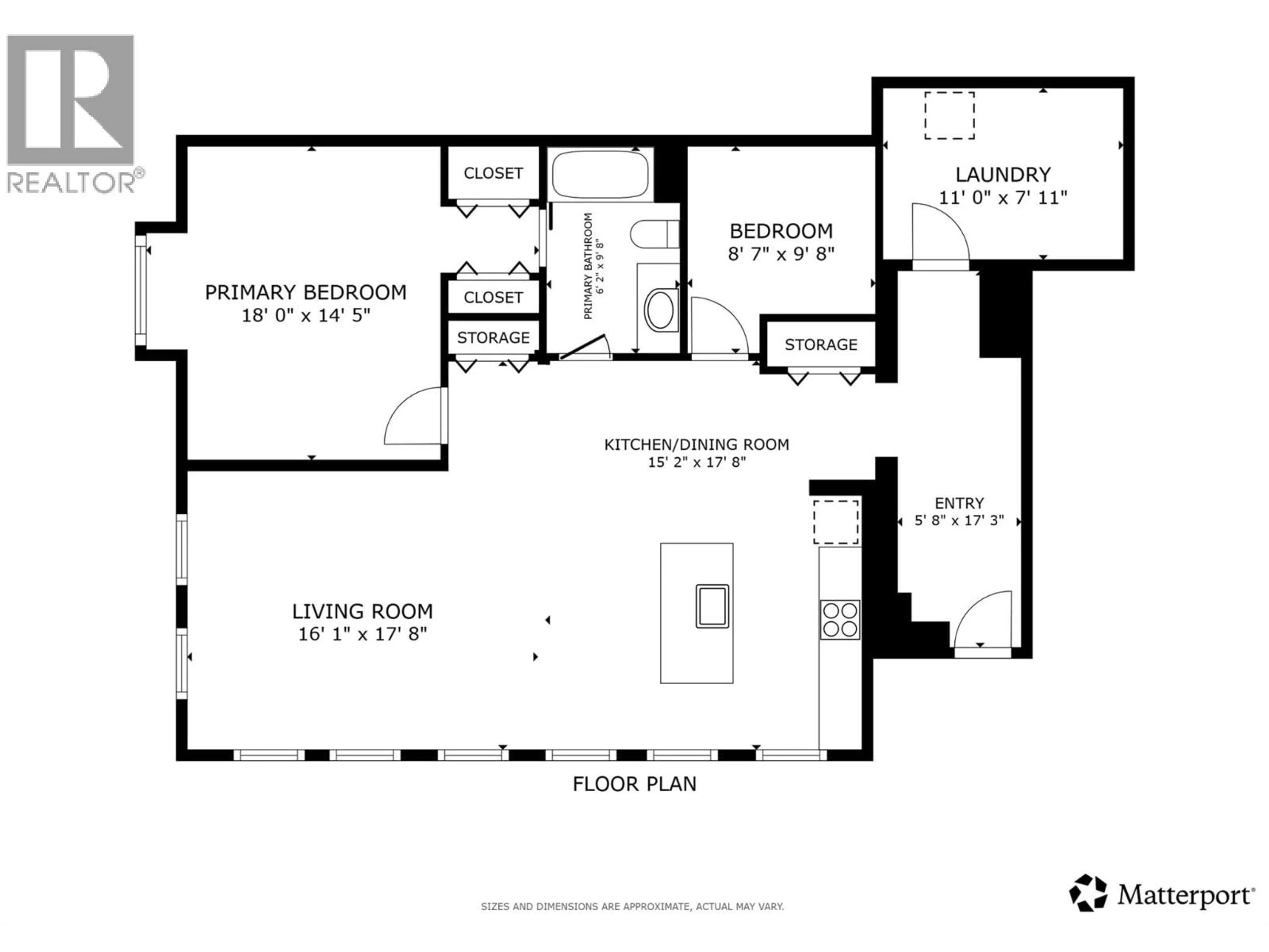 Floor plan for 104 - 772 RUTLAND ROAD NORTH, Kelowna British Columbia V1X3B7