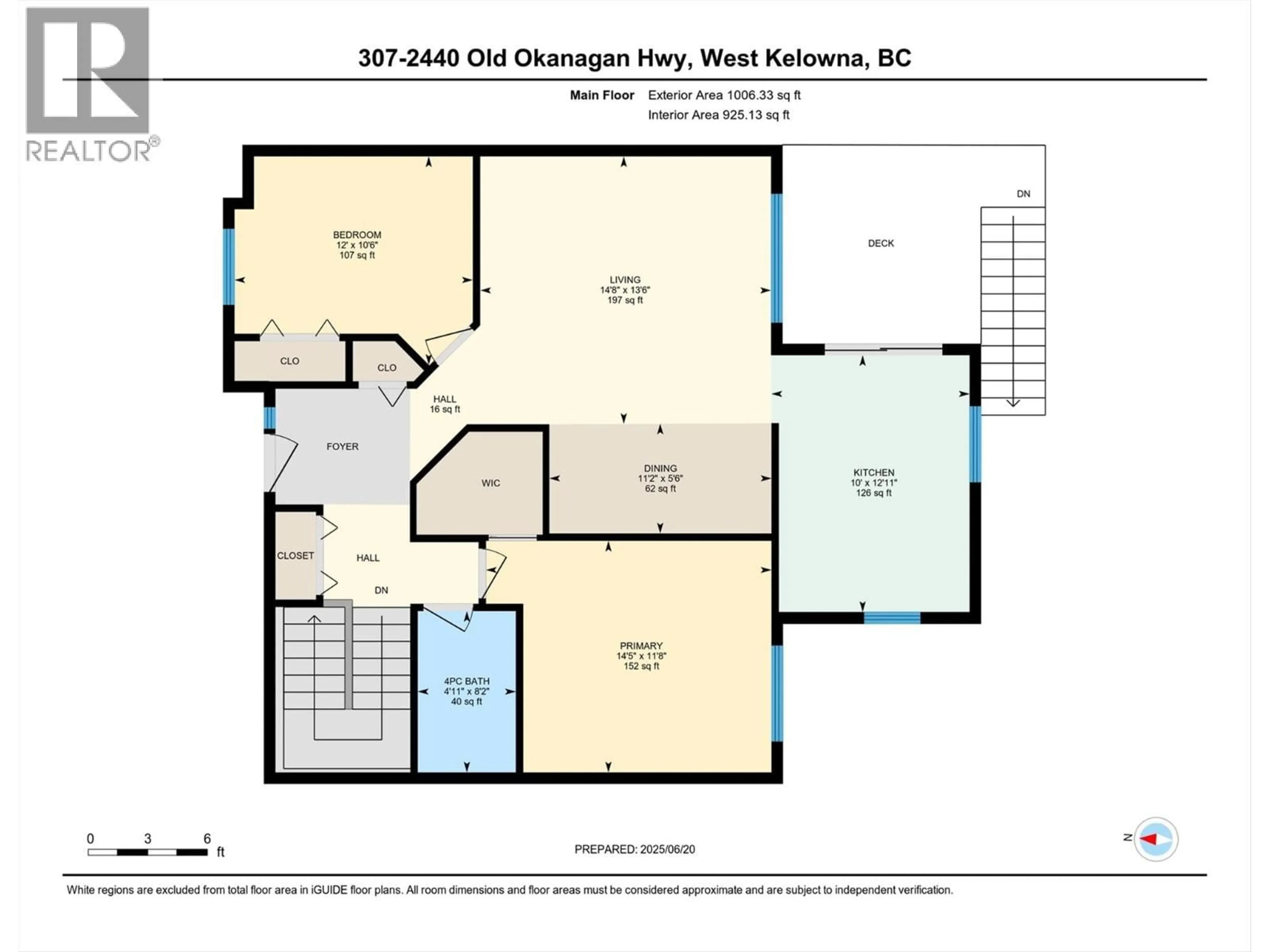 Floor plan for 307 - 2440 OLD OKANAGAN HIGHWAY, West Kelowna British Columbia V4T1X6