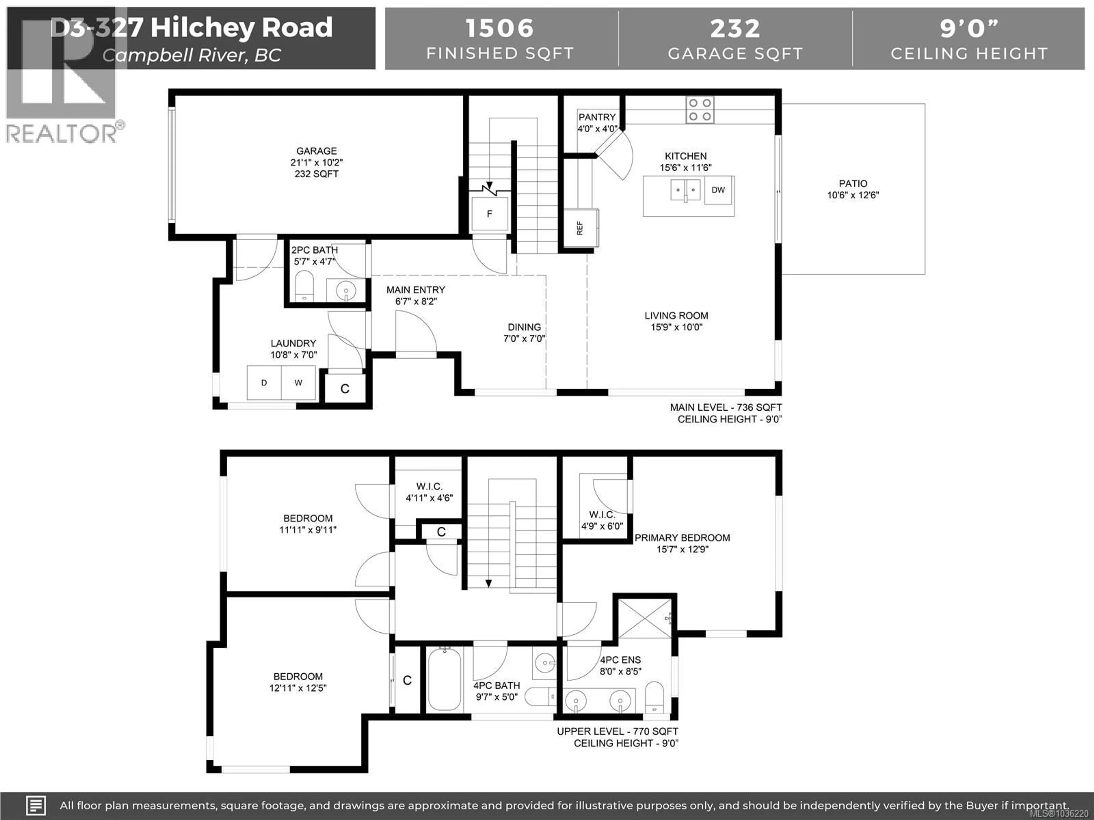 Floor plan for D3 - 327 HILCHEY ROAD, Campbell River British Columbia V9W1P6