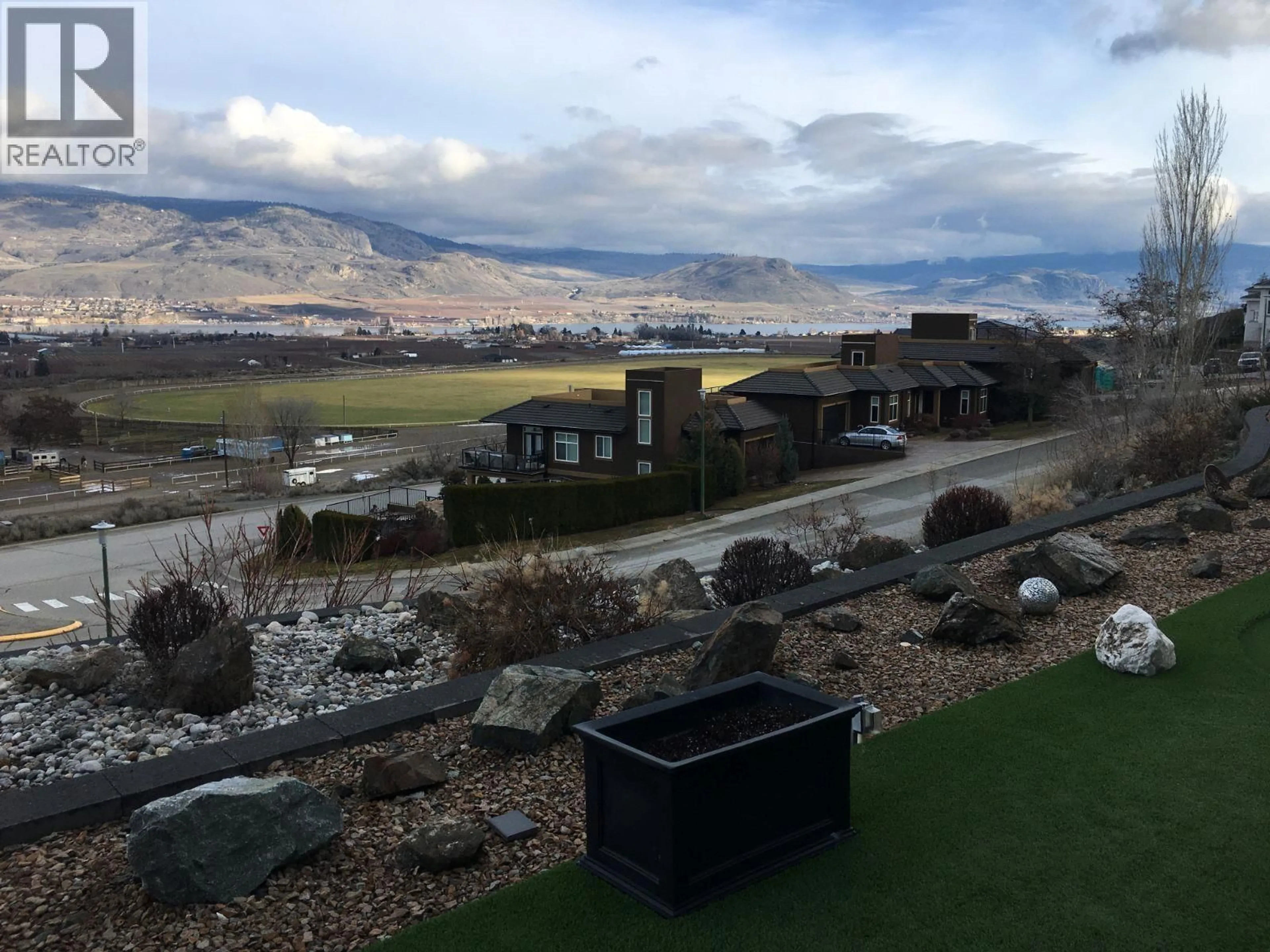 A pic from outside/outdoor area/front of a property/back of a property/a pic from drone, mountain view for 11701 QUAIL RIDGE PLACE, Osoyoos British Columbia V0H1V4