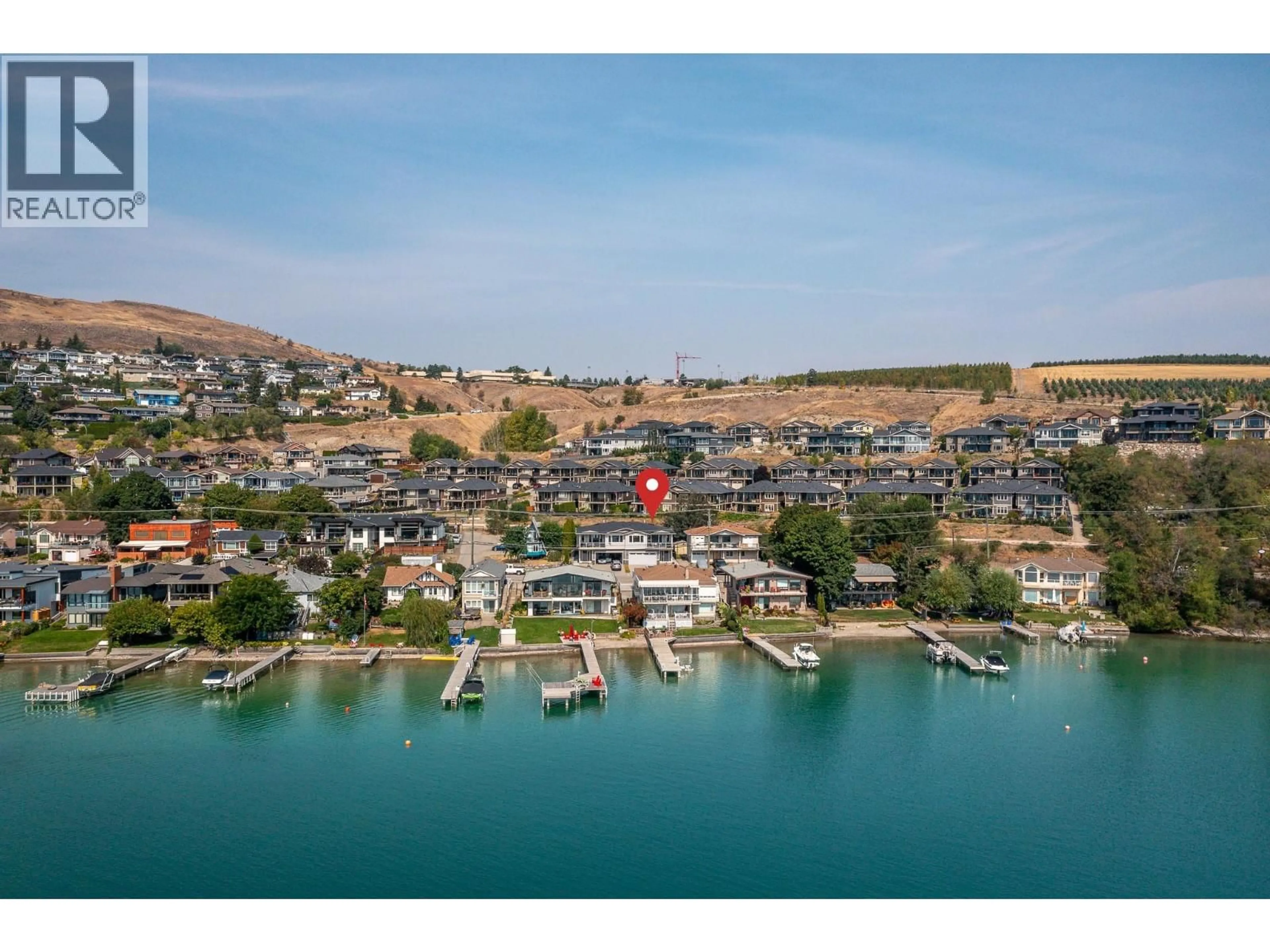 A pic from outside/outdoor area/front of a property/back of a property/a pic from drone, water/lake/river/ocean view for 13415 WESTKAL ROAD, Coldstream British Columbia V1B1Y5