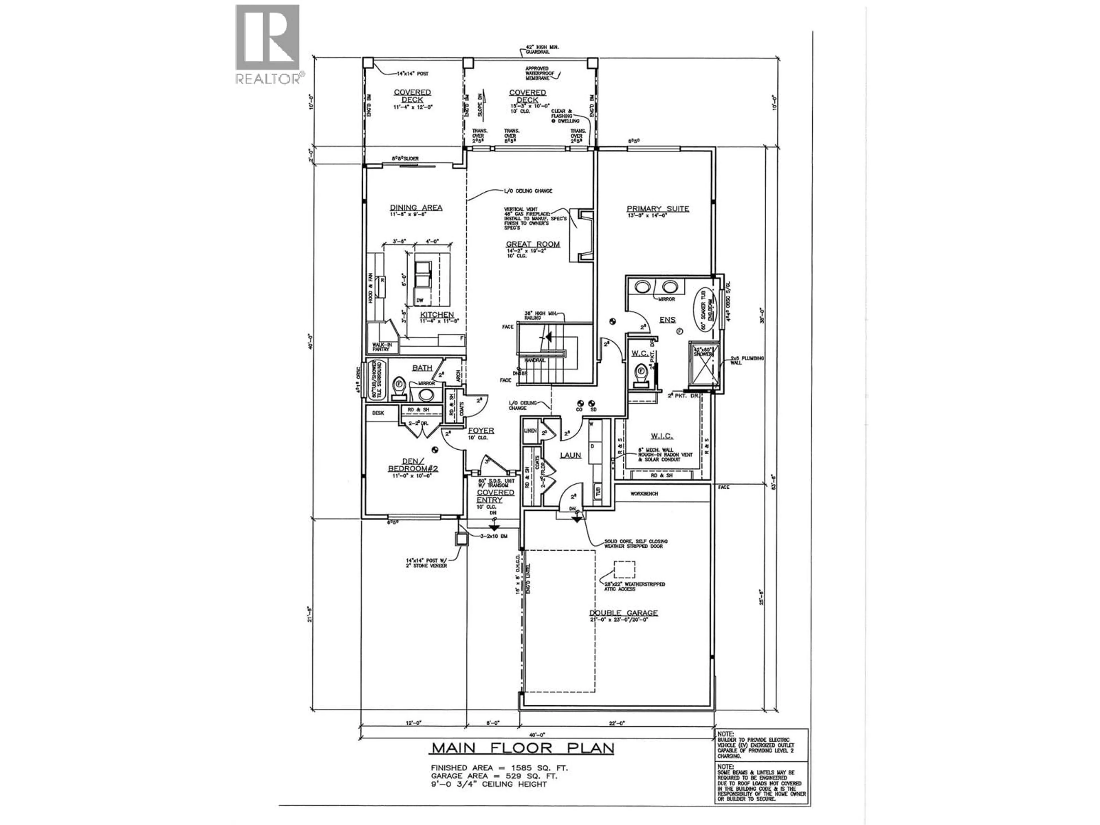 Floor plan for 2538 PINNACLE RIDGE DRIVE, West Kelowna British Columbia V4T0G4
